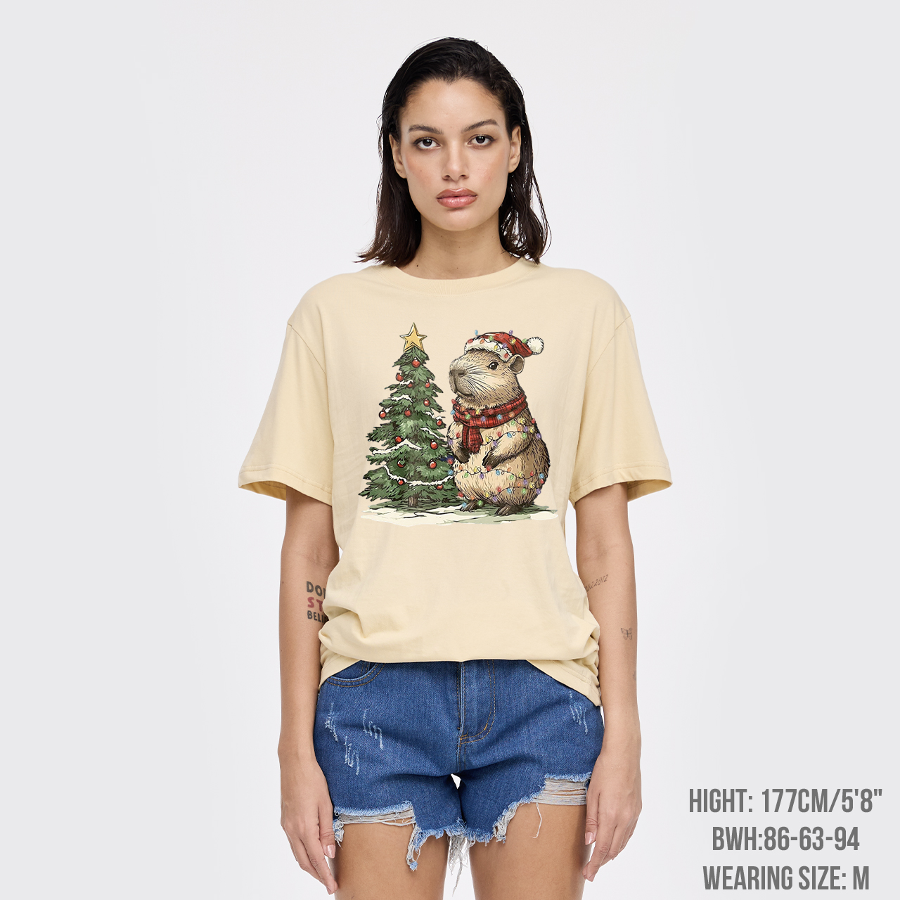 Capybara Christmas Tree T-Shirts