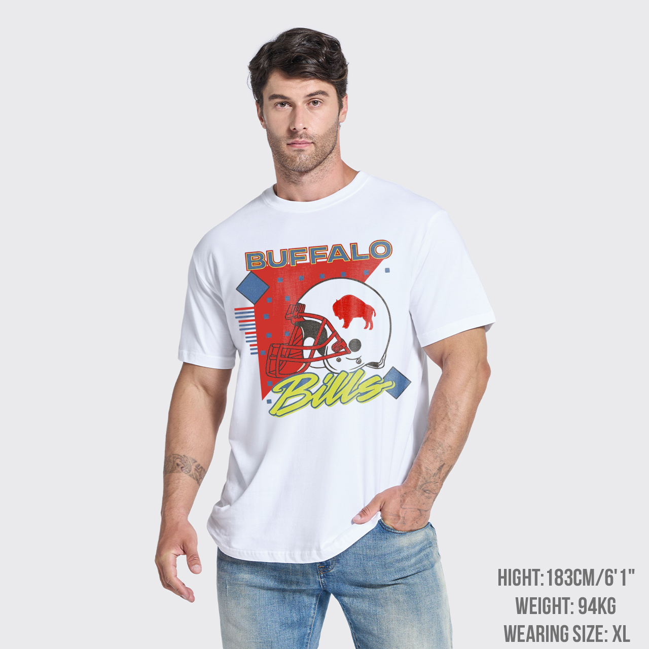 90s Retro Vintage Style Football T-Shirts