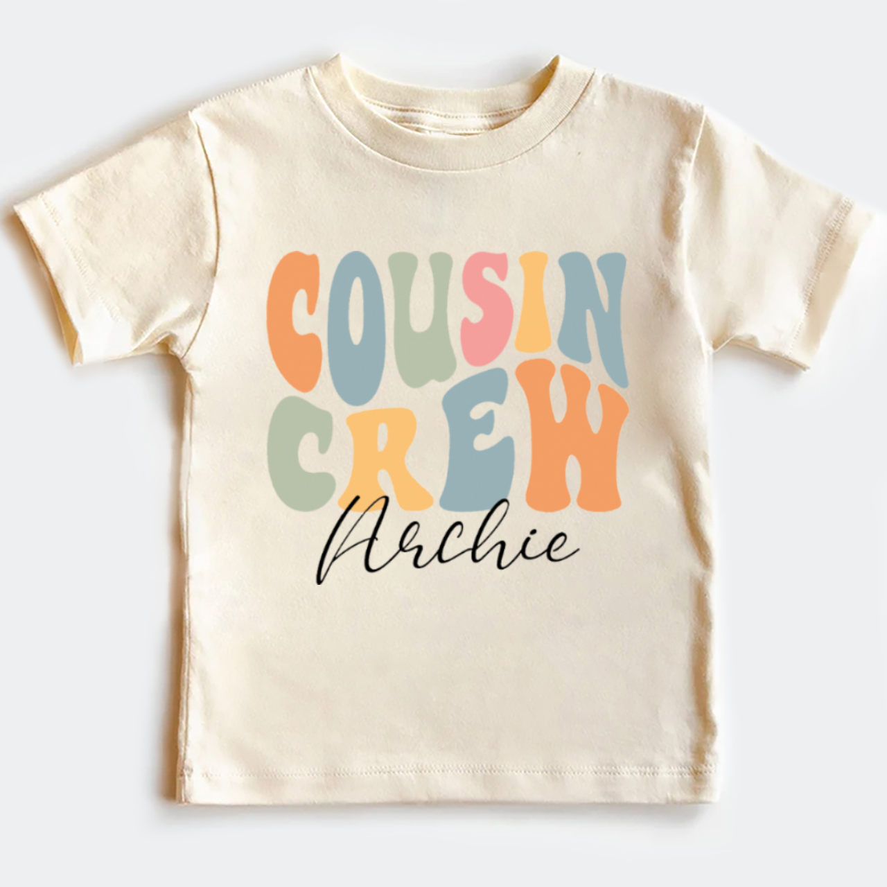 Personalized Cousin Crew Kids T-shirt