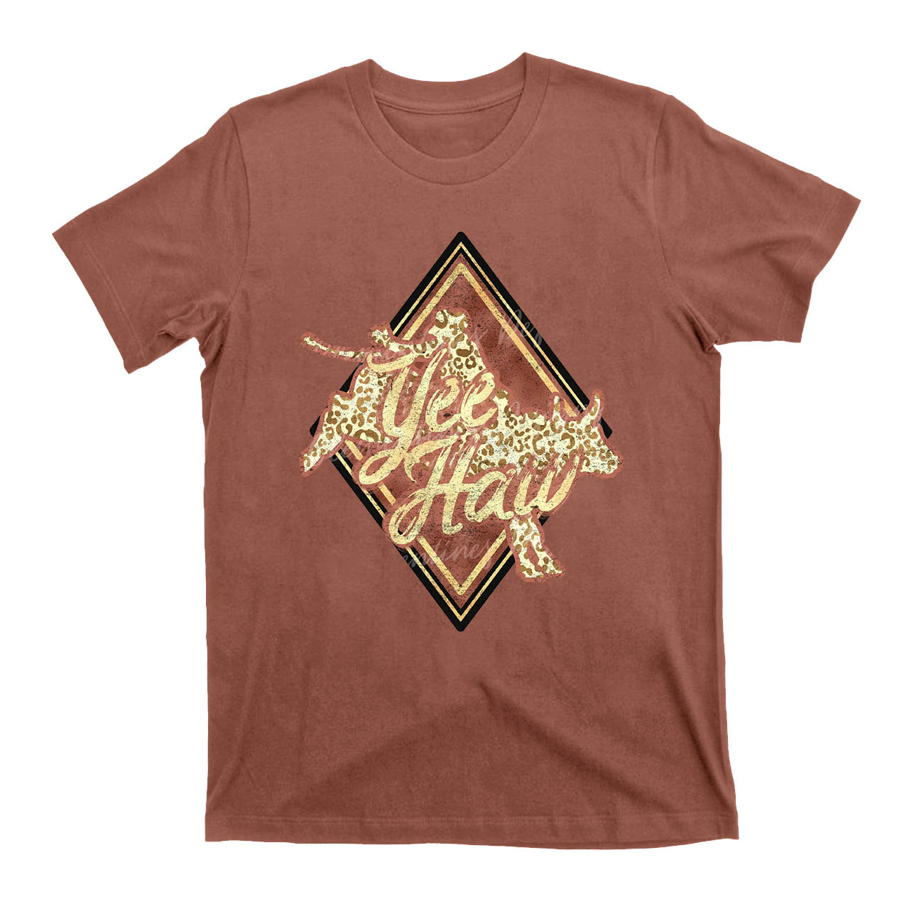YeeHaw Cowboy Diamond Card Bull T-Shirts