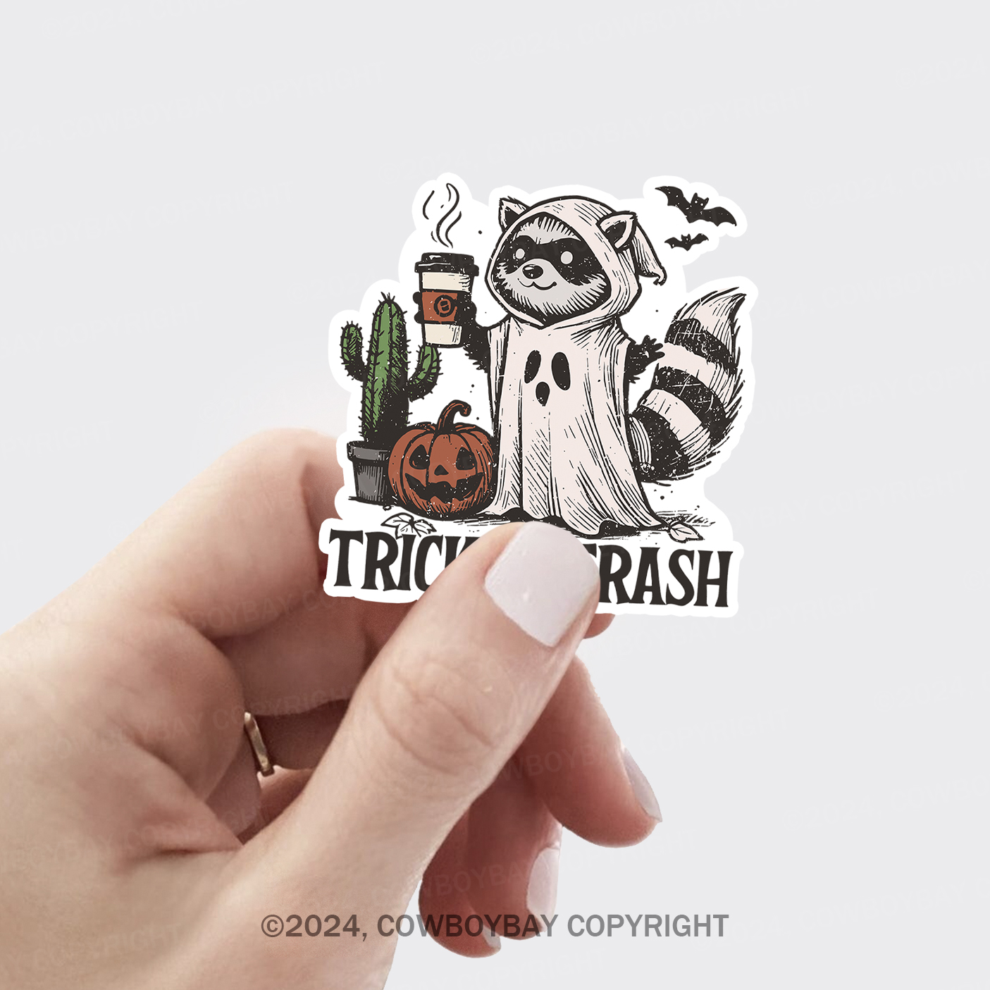 Trick Or Trash Sticker 