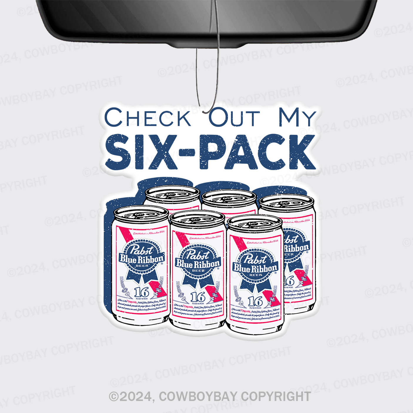 Check Out My Six-Pack Car Air Freshener