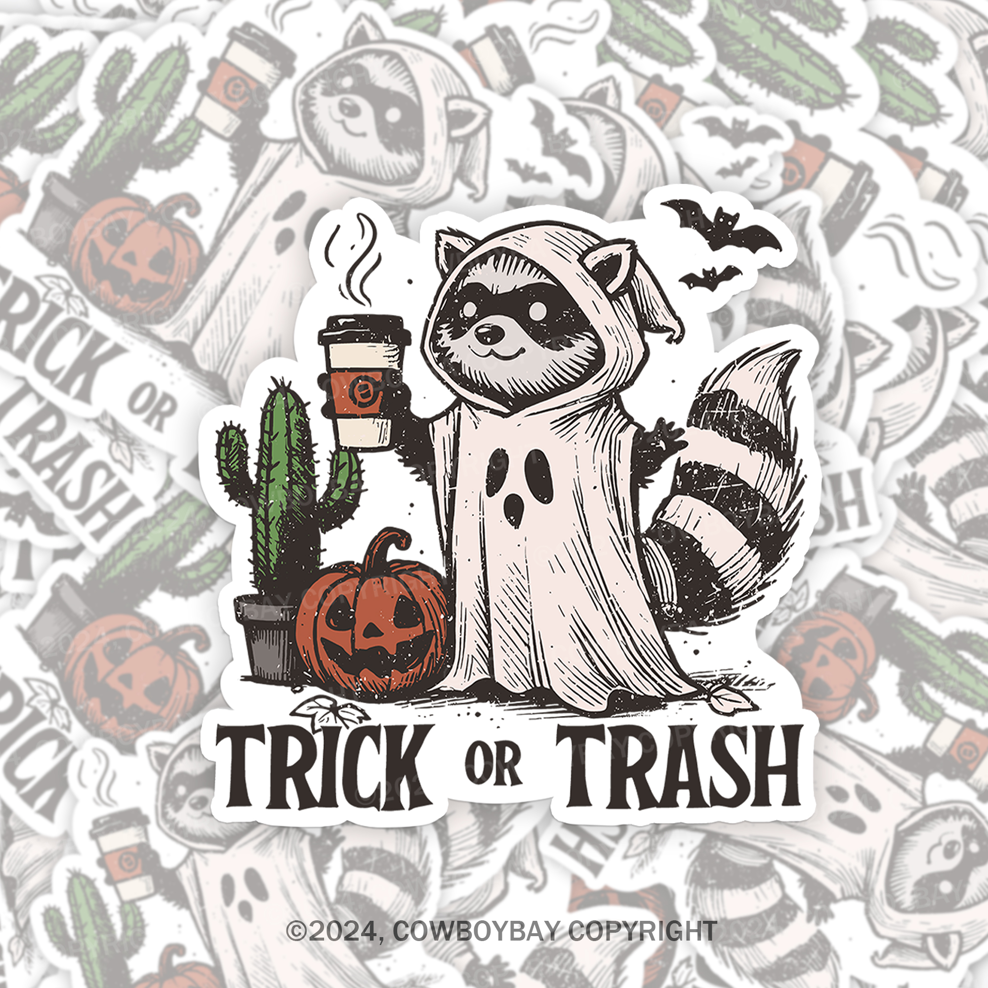 Trick Or Trash Sticker 