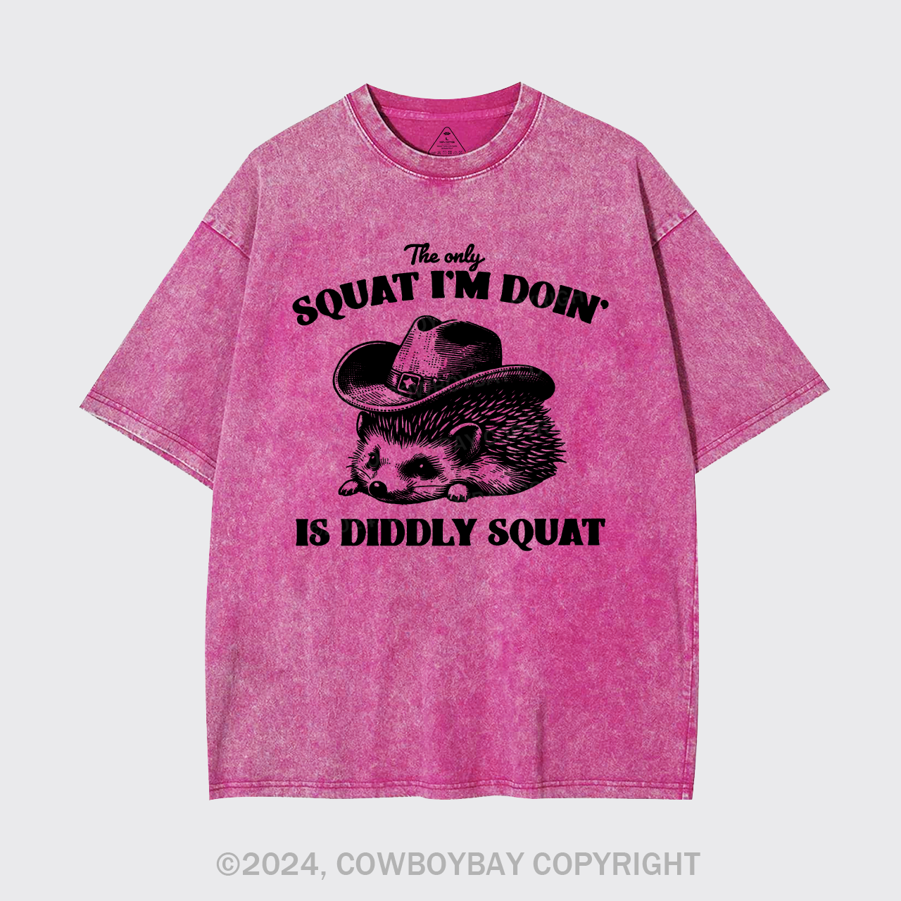 The Only Squat I'm Doing Is Diddly Squat Garment-dye Tees