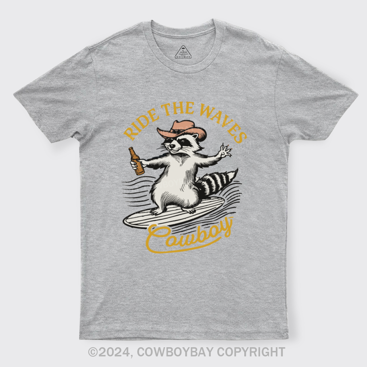 Surfing Cowboy Raccoon With Beer T-Shirts