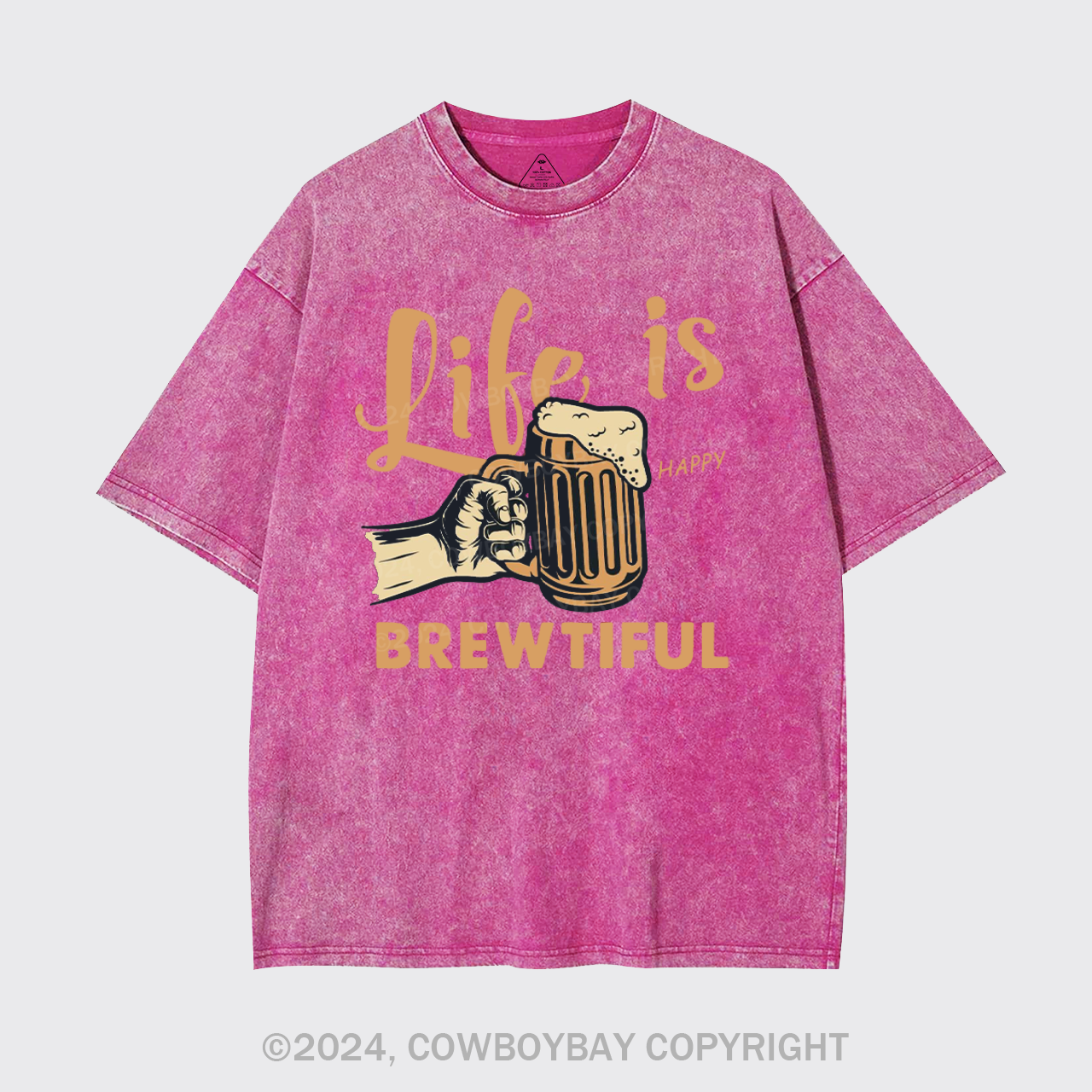 Life Is Brewtiful Beer Garment-dye Tees