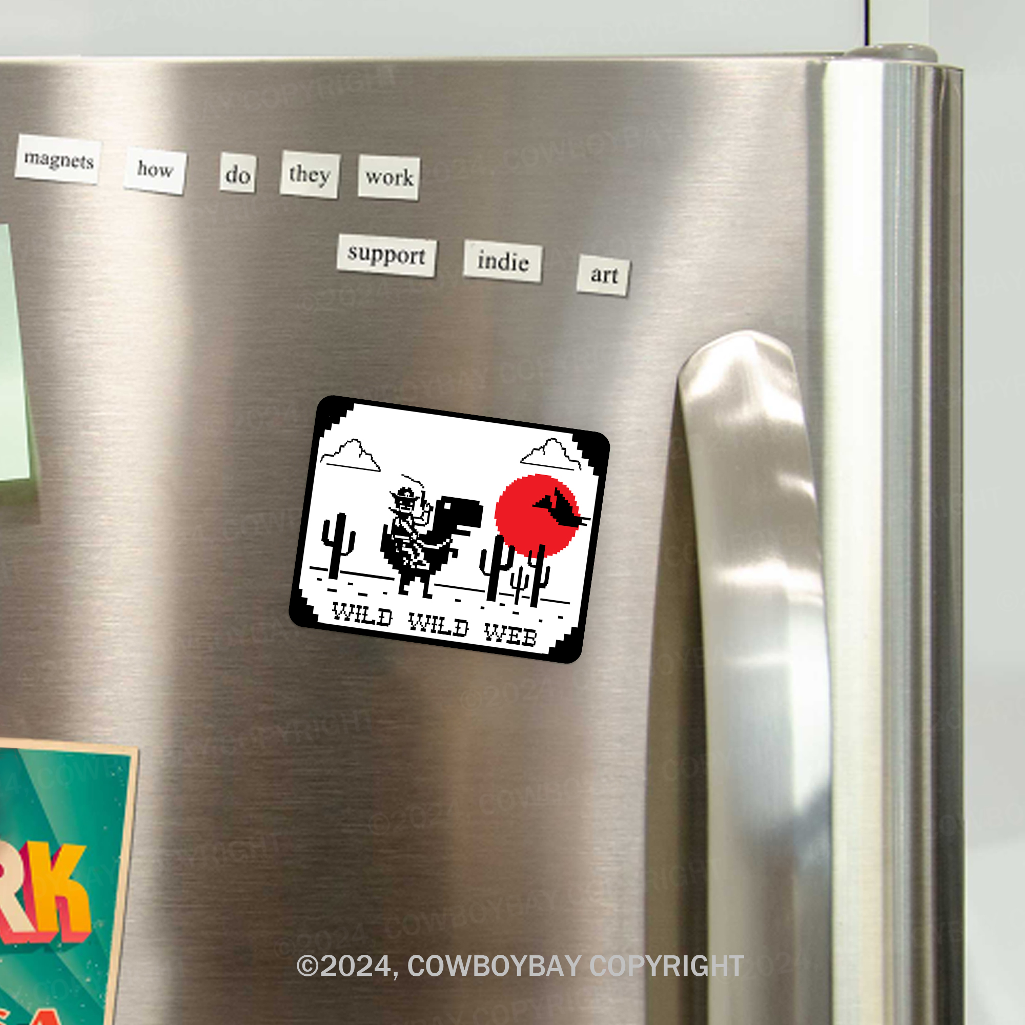 Wild Wild Web Fridge Magnet