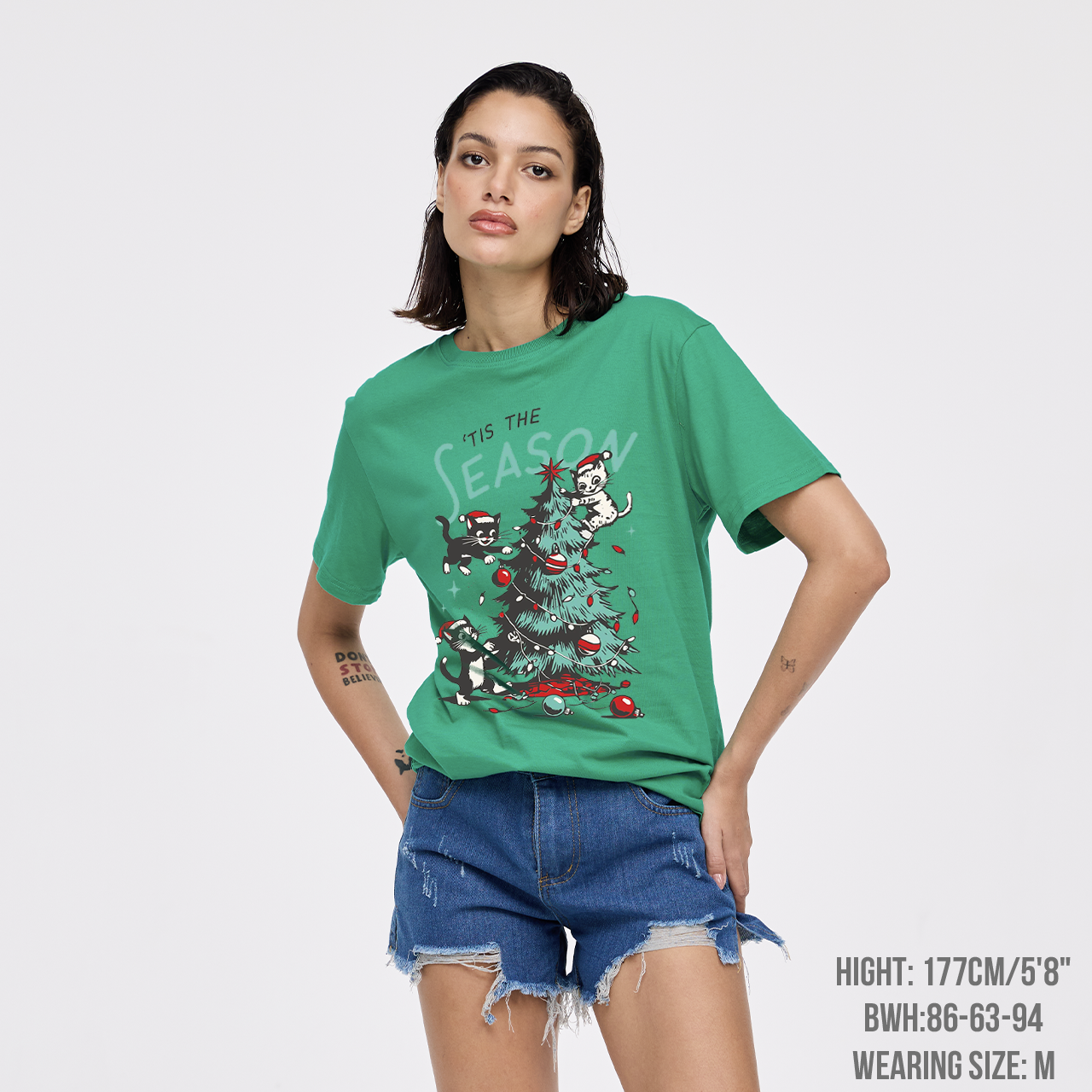 Cats Messing with Christmas Tree T-Shirts