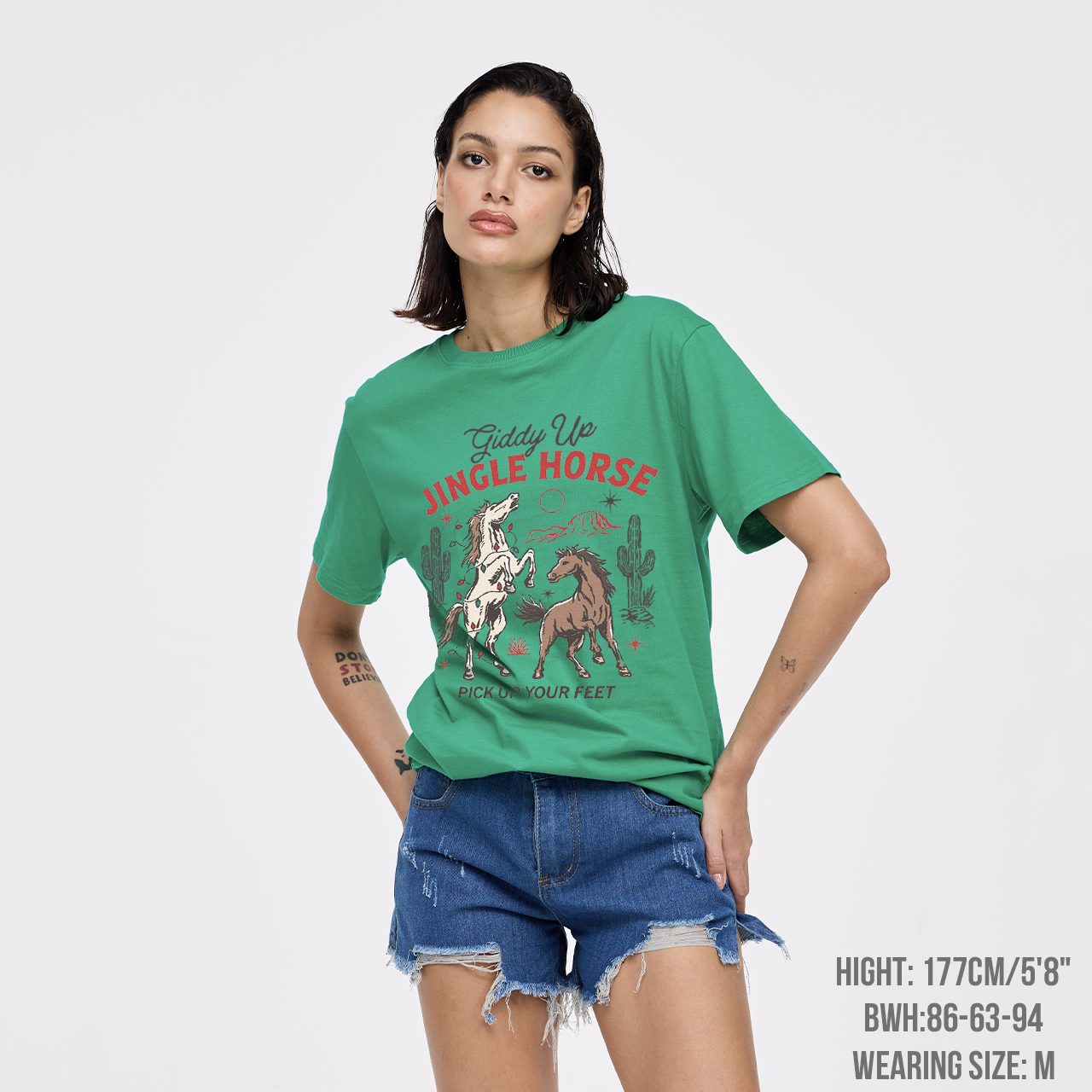Giddy Up Jingle Horse Christmas T-Shirts