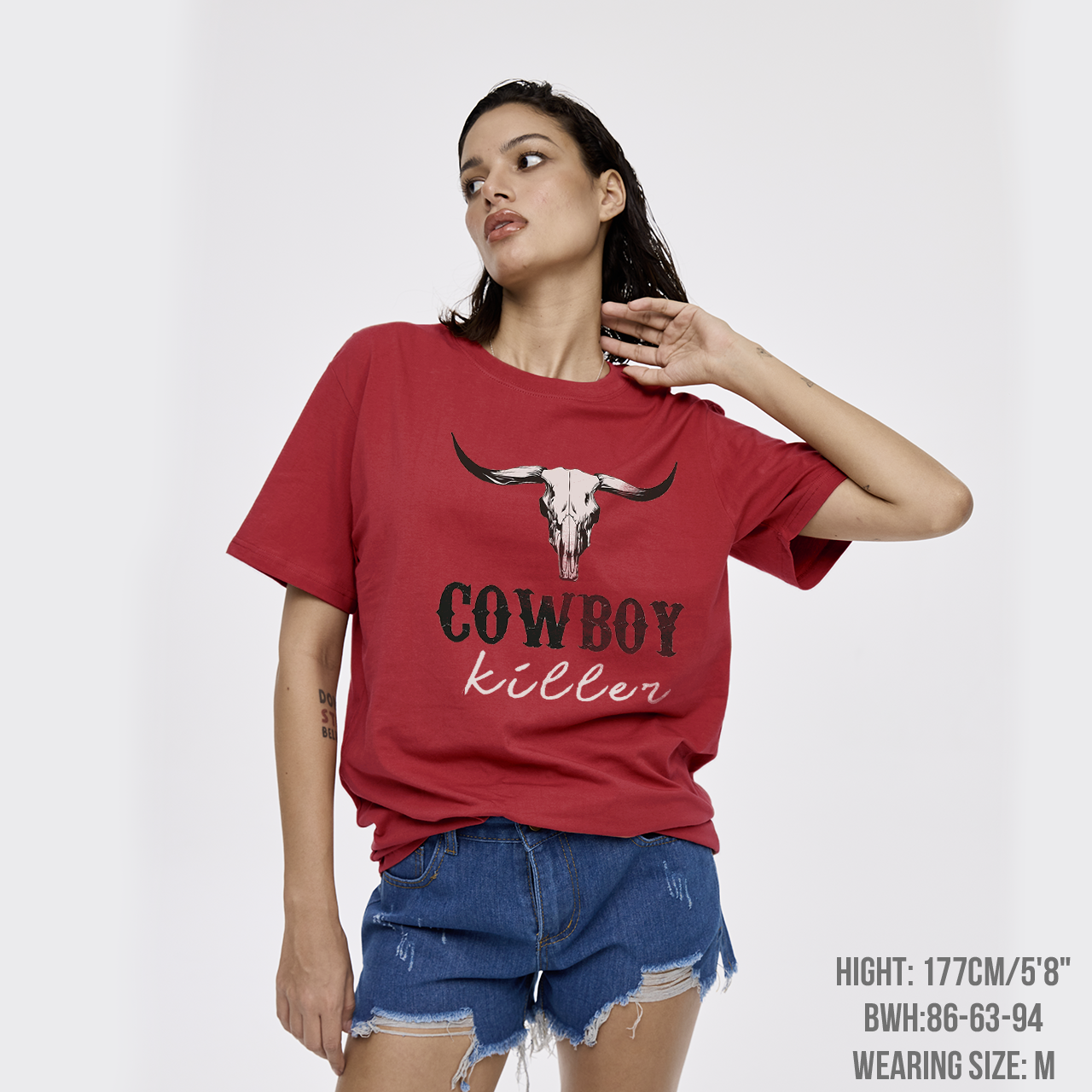 Boho Bull Skull Cowboy Killer T-Shirts