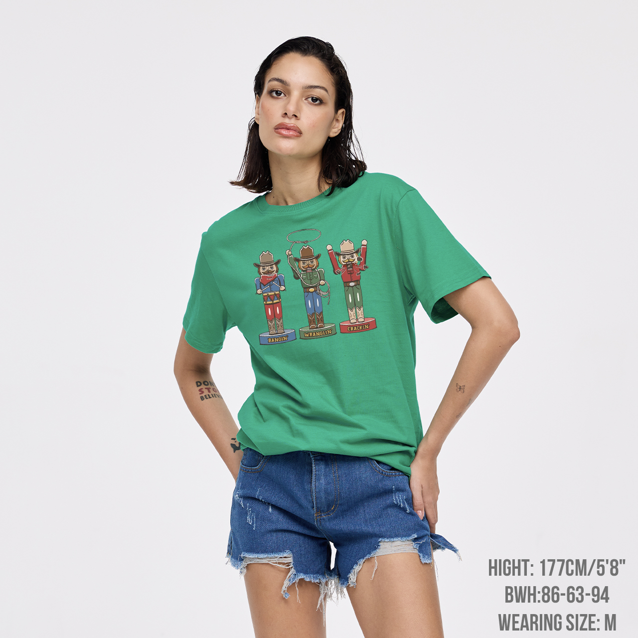 Retro Cowboy Christmas Holiday Season Western T-Shirts