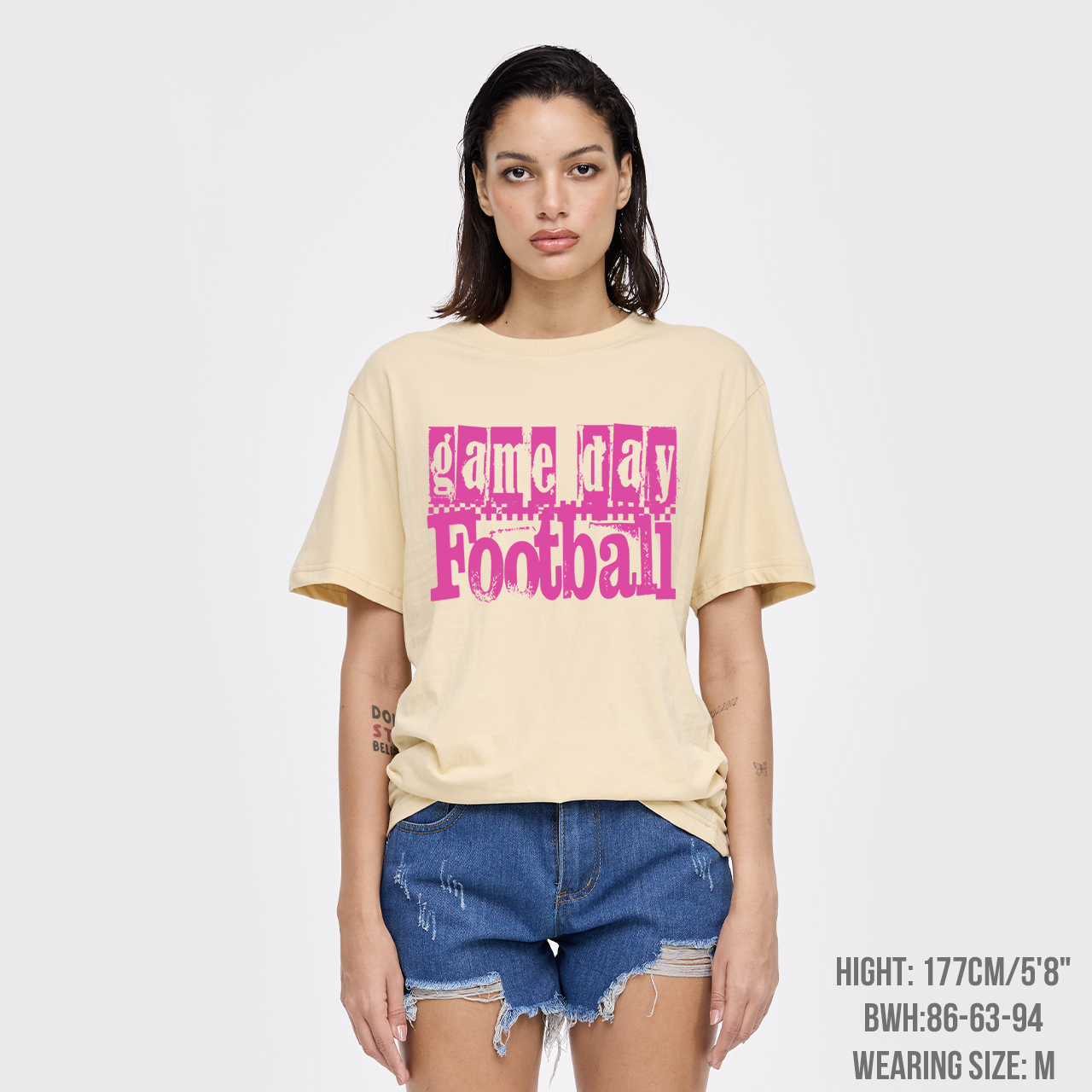 Game Day Football Retro Checkered T-Shirts