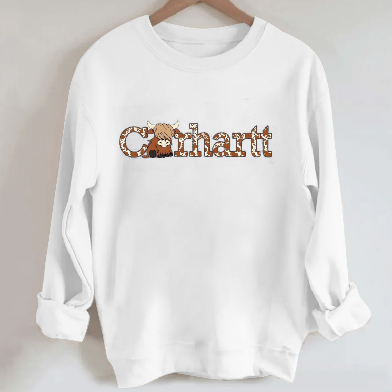 Highland Cow Western Sweatshirt