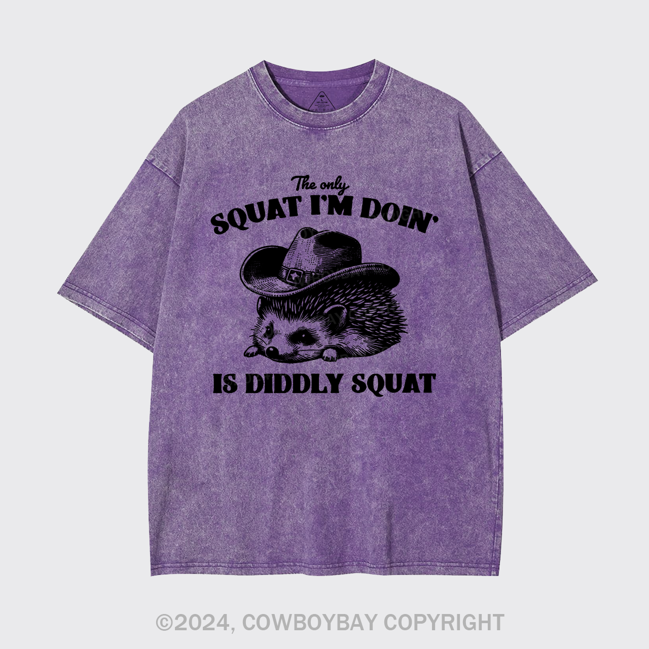 The Only Squat I'm Doing Is Diddly Squat Garment-dye Tees