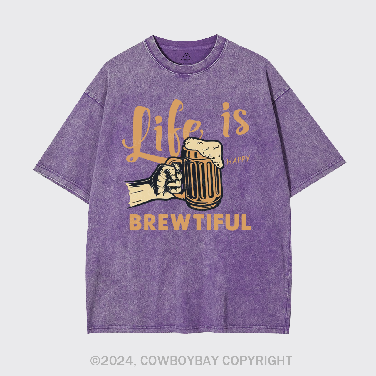Life Is Brewtiful Beer Garment-dye Tees