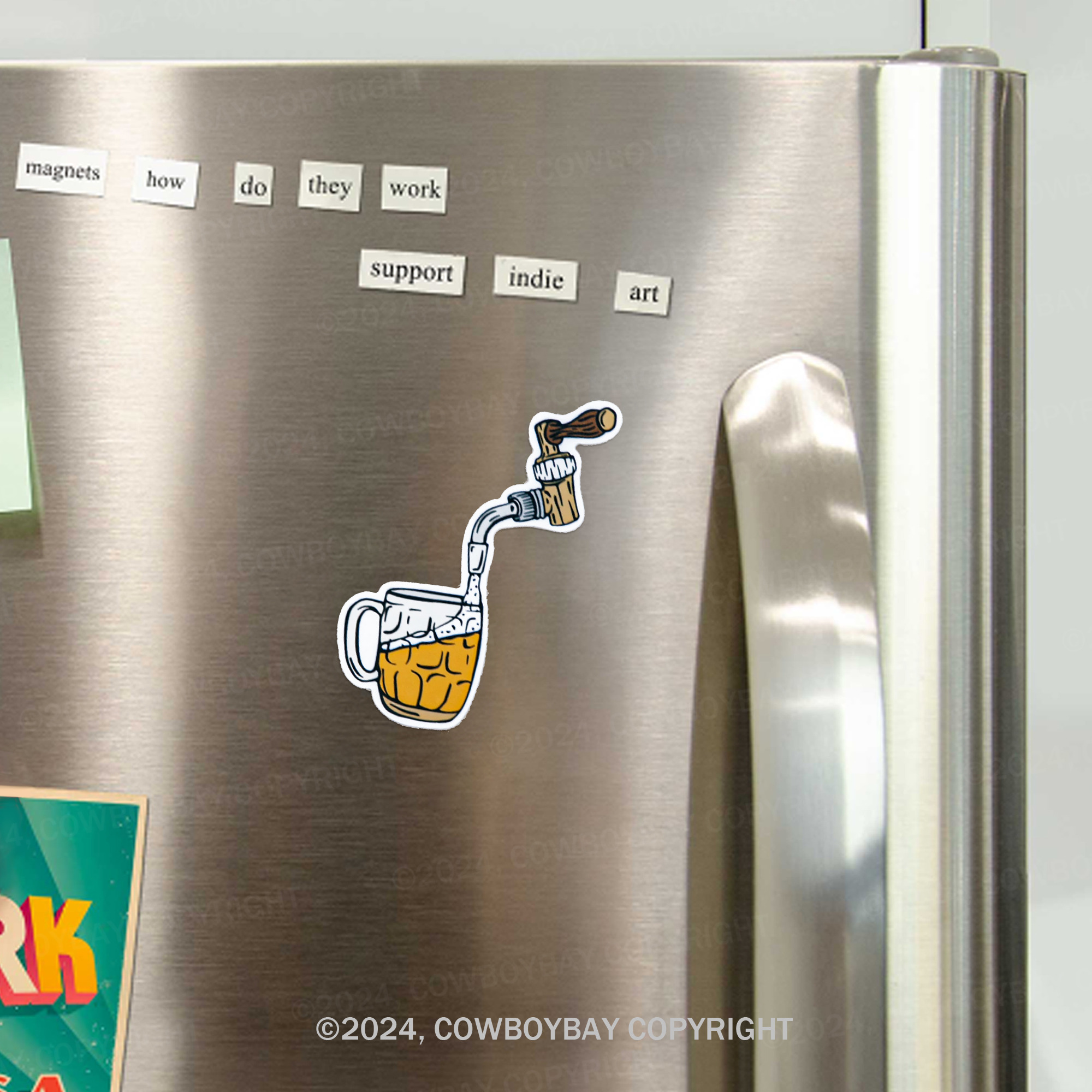 Pilsner Beer Fridge Magnet