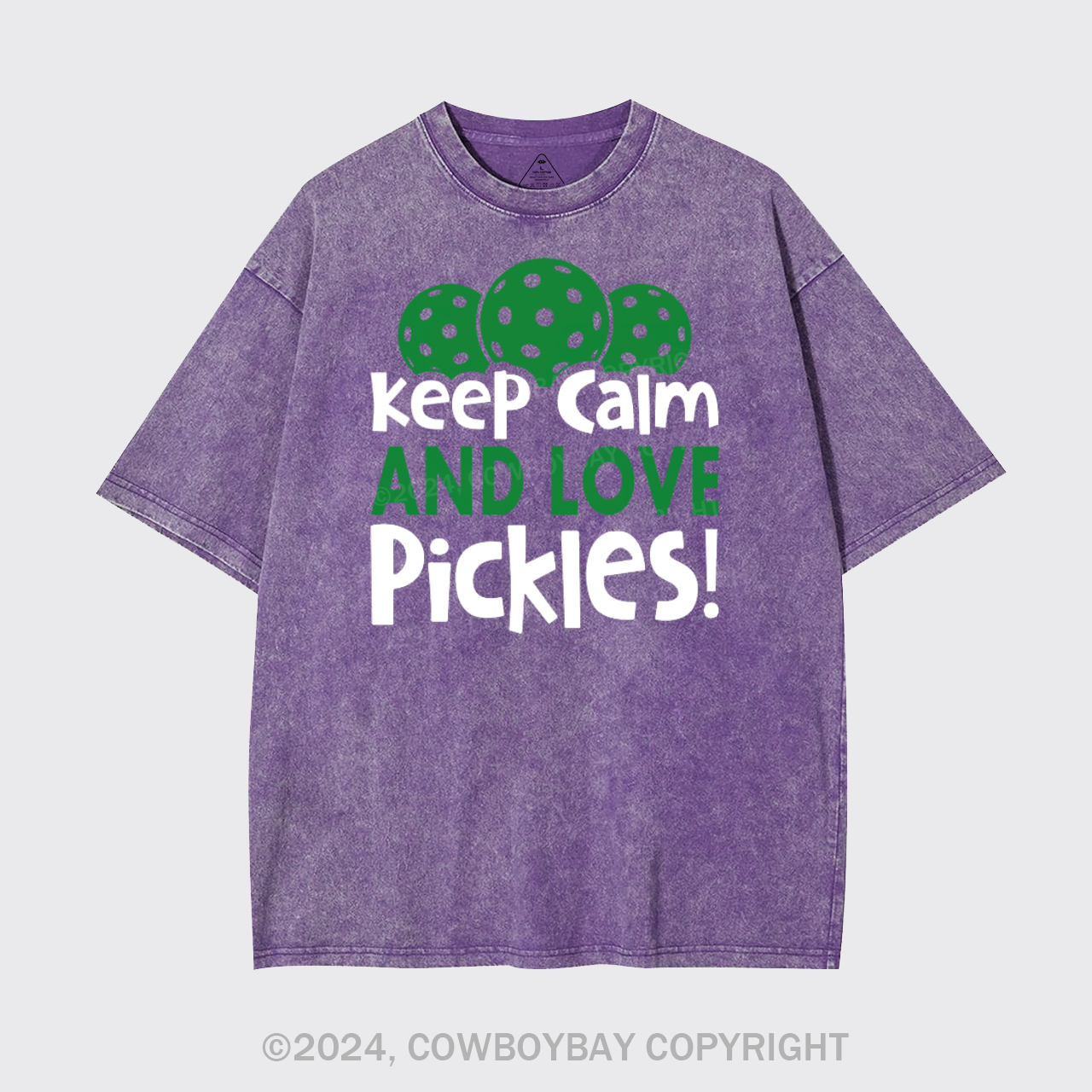 Keep Calm And Love Pickles Garment-dye Tees