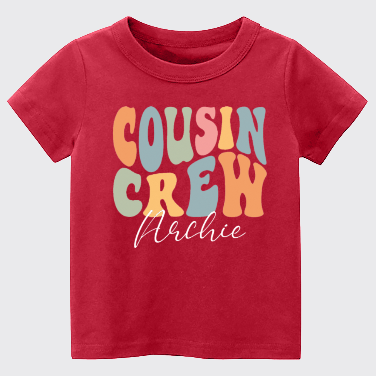 Personalized Cousin Crew Kids T-shirt