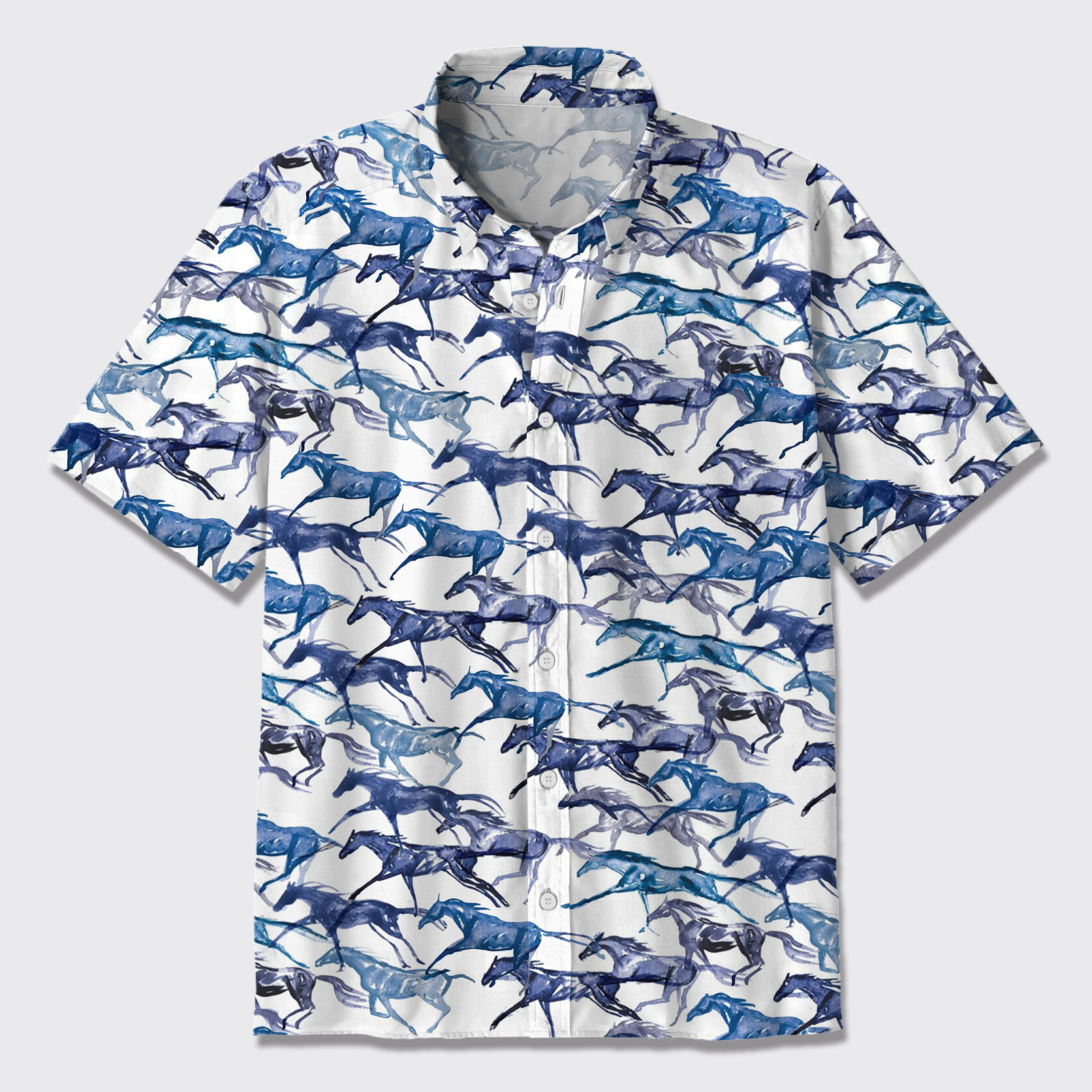 Horse Galloping Button Up Shirts