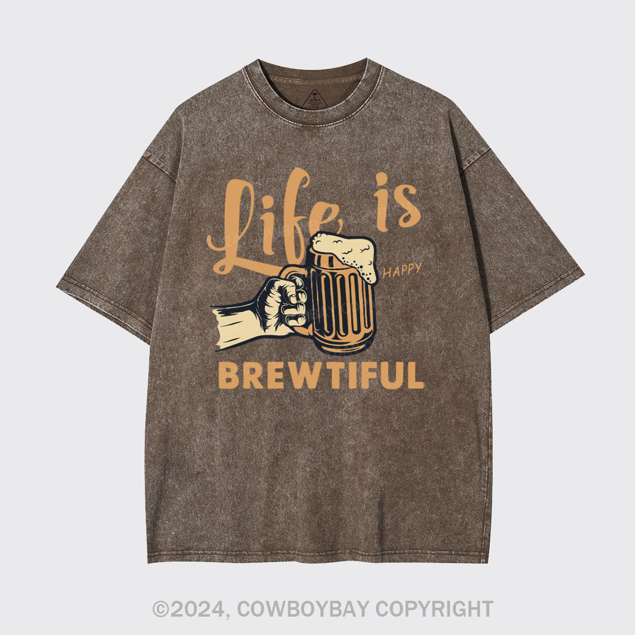 Life Is Brewtiful Beer Garment-dye Tees