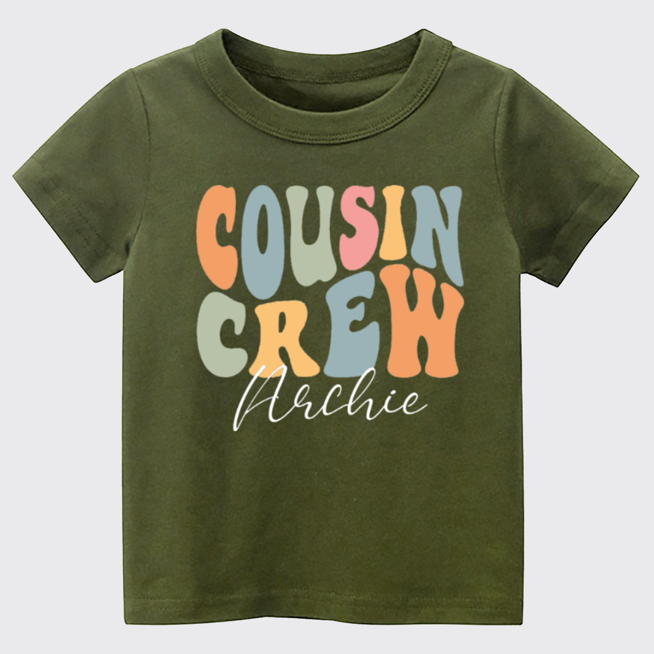 Personalized Cousin Crew Kids T-shirt