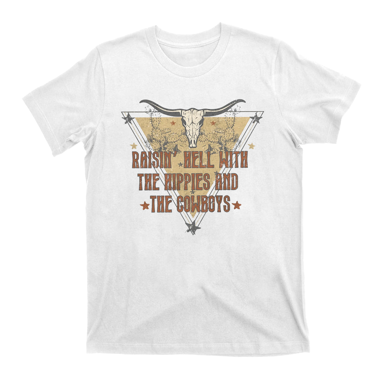 With The Hippies & The Cowboys T-Shirts