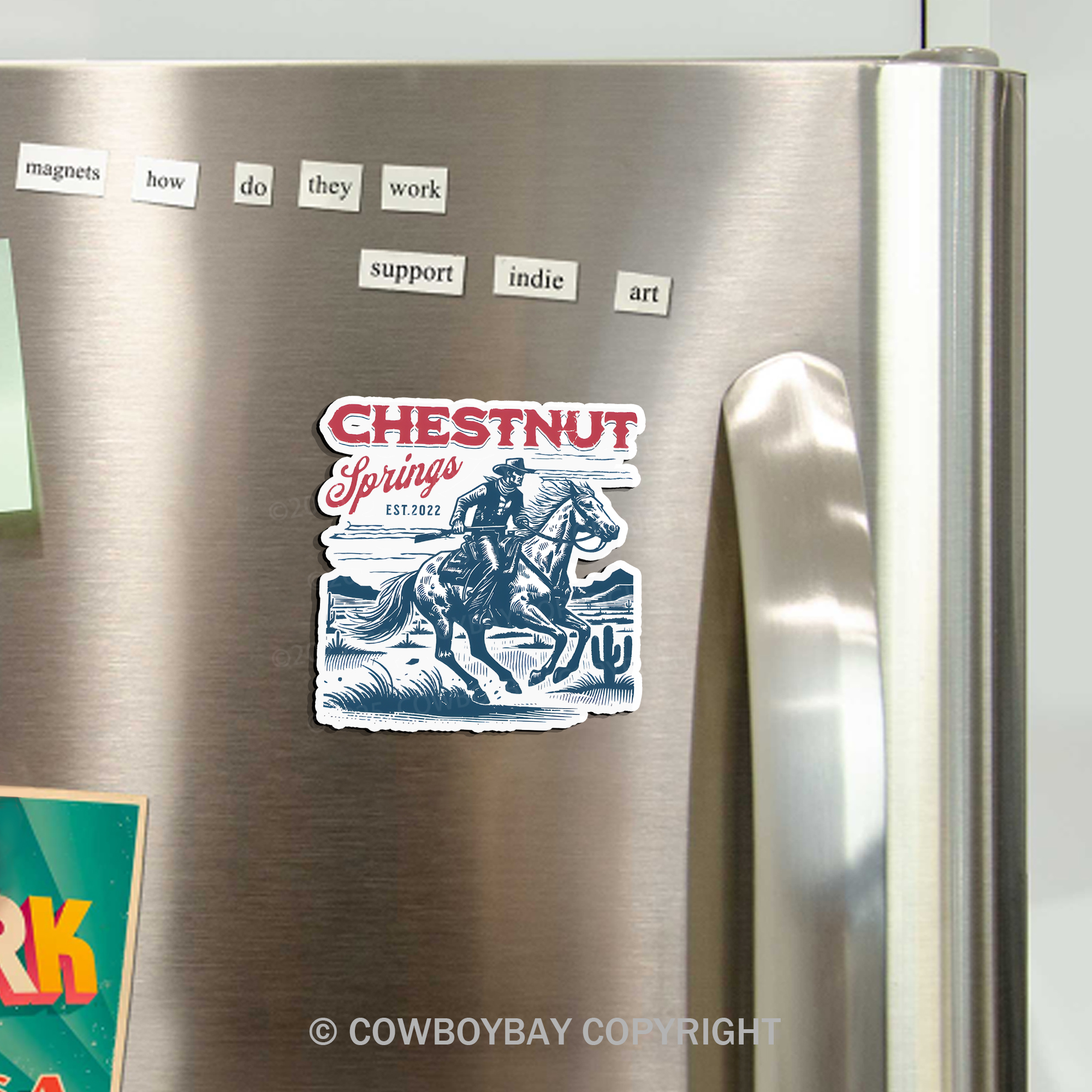 Western Cowboy Fridge Magnet_4