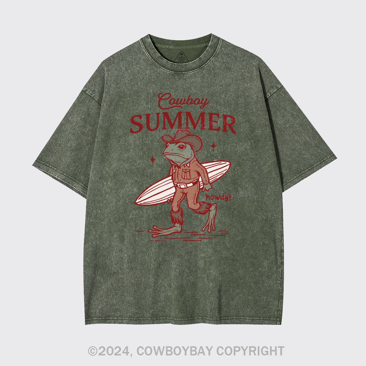 Retro Cowboy Summer Garment-dye Tees