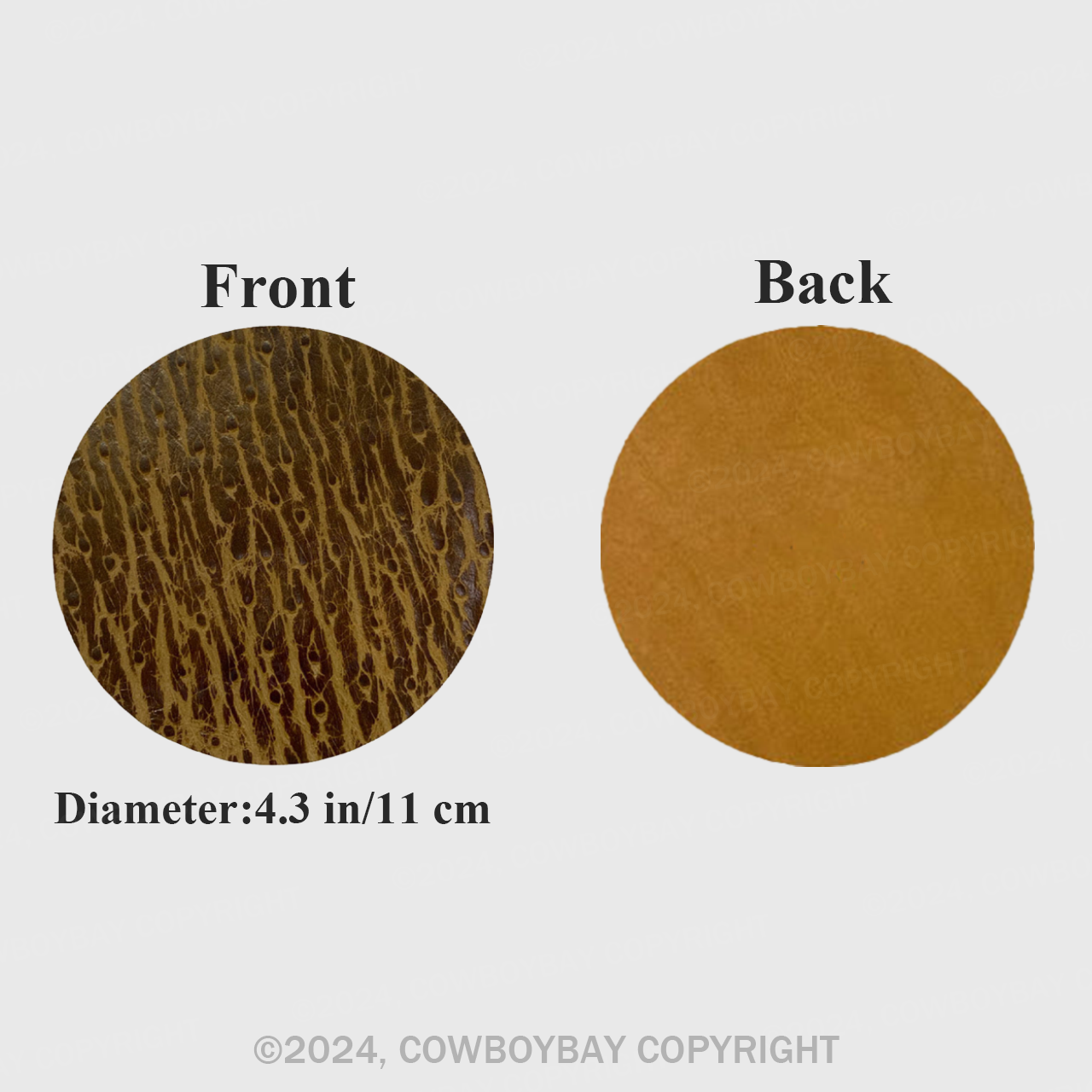 Brown Ostrich Pattern Coaster