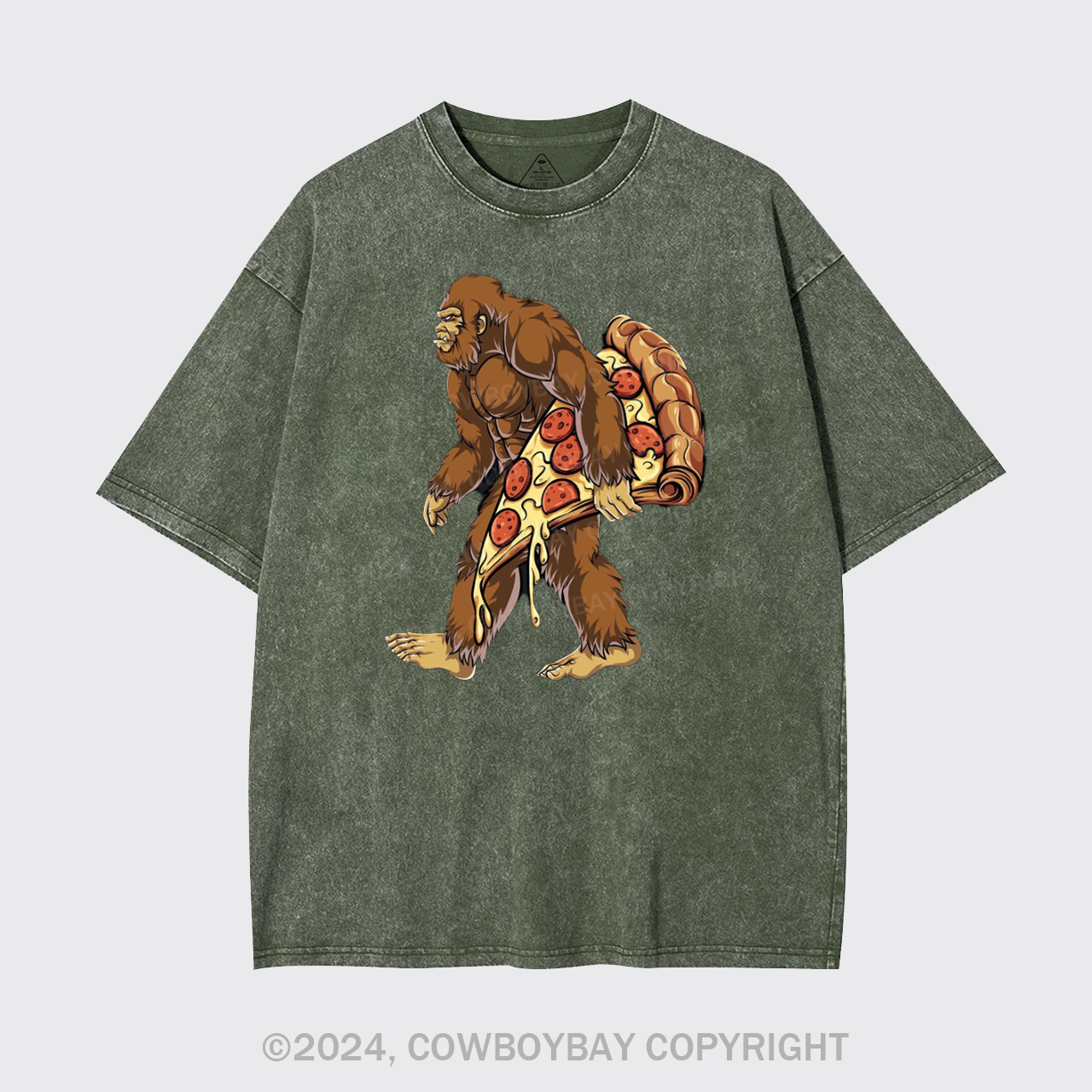 Bigfoot Pizza Garment-dye Tees