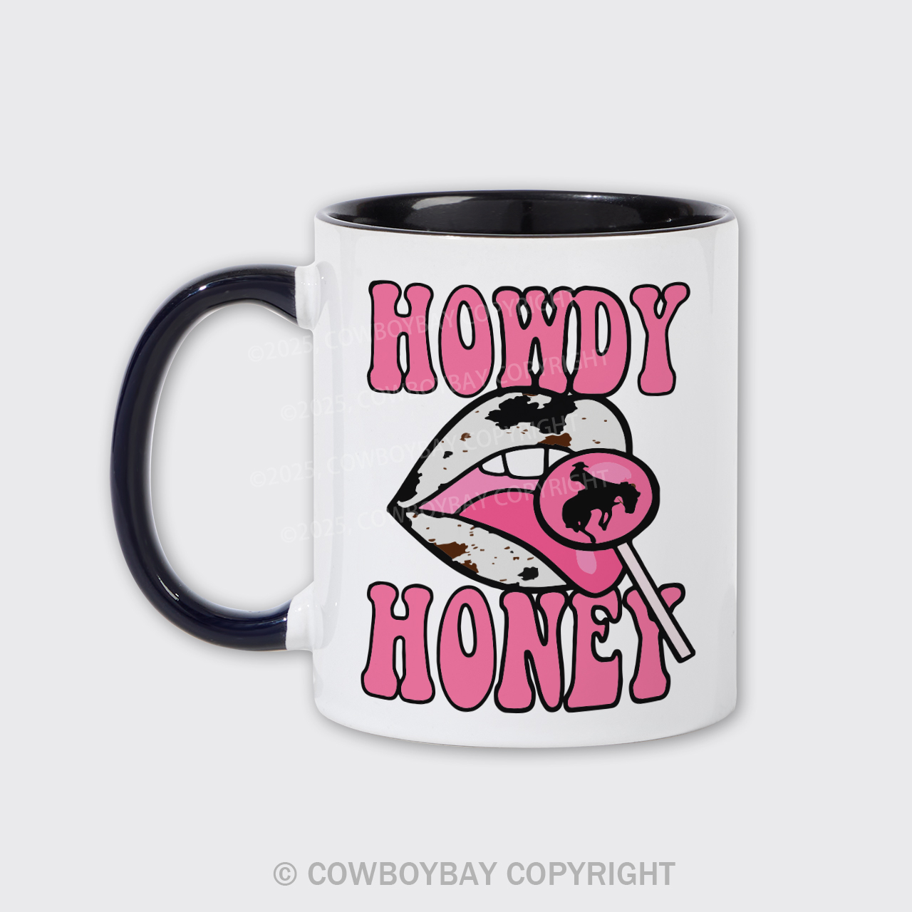 Retro Cowgirl, Valentine's Day Mug