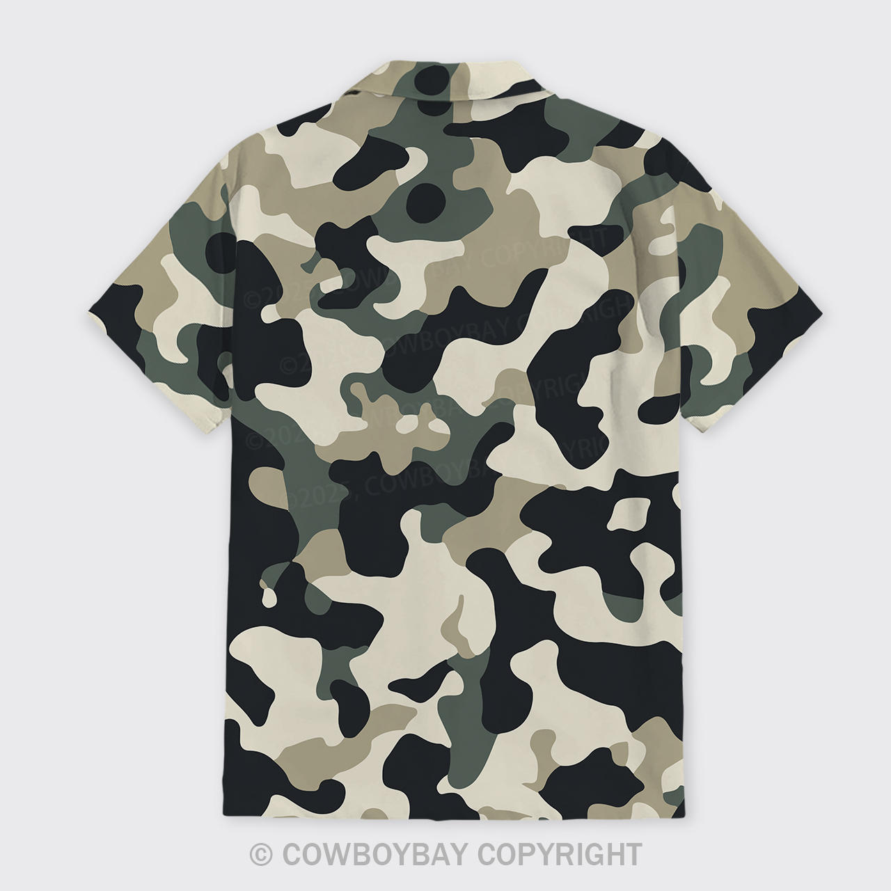 Camouflage Pattern Button Up Shirts