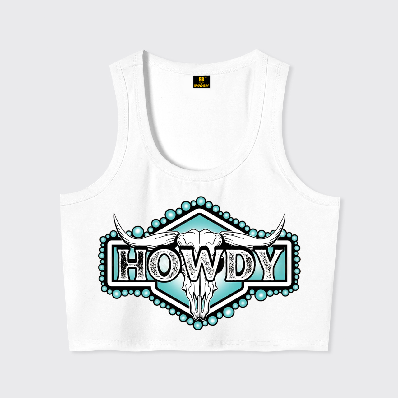 Howdy Western Skull Tank Top