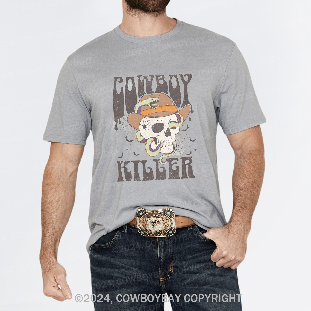 The Cowboy Killer Has To Pass Halloweens T-Shirts