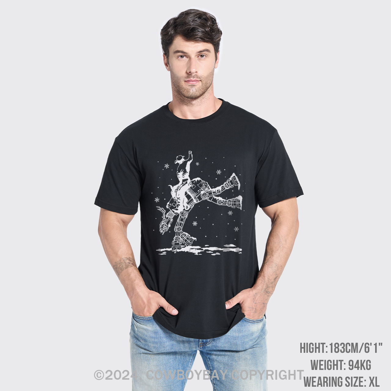 Christmas Star Rodeo At Cowboy T-Shirts