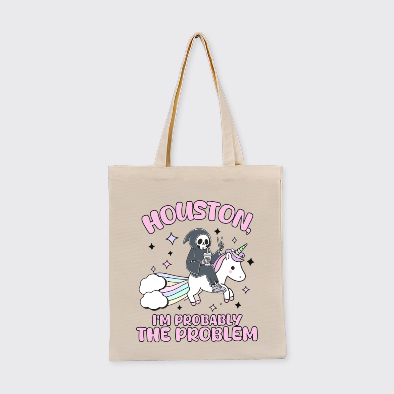 Mental Health-Houston I'm Probably The Problem_Cowboybay Canvas Tote Bag