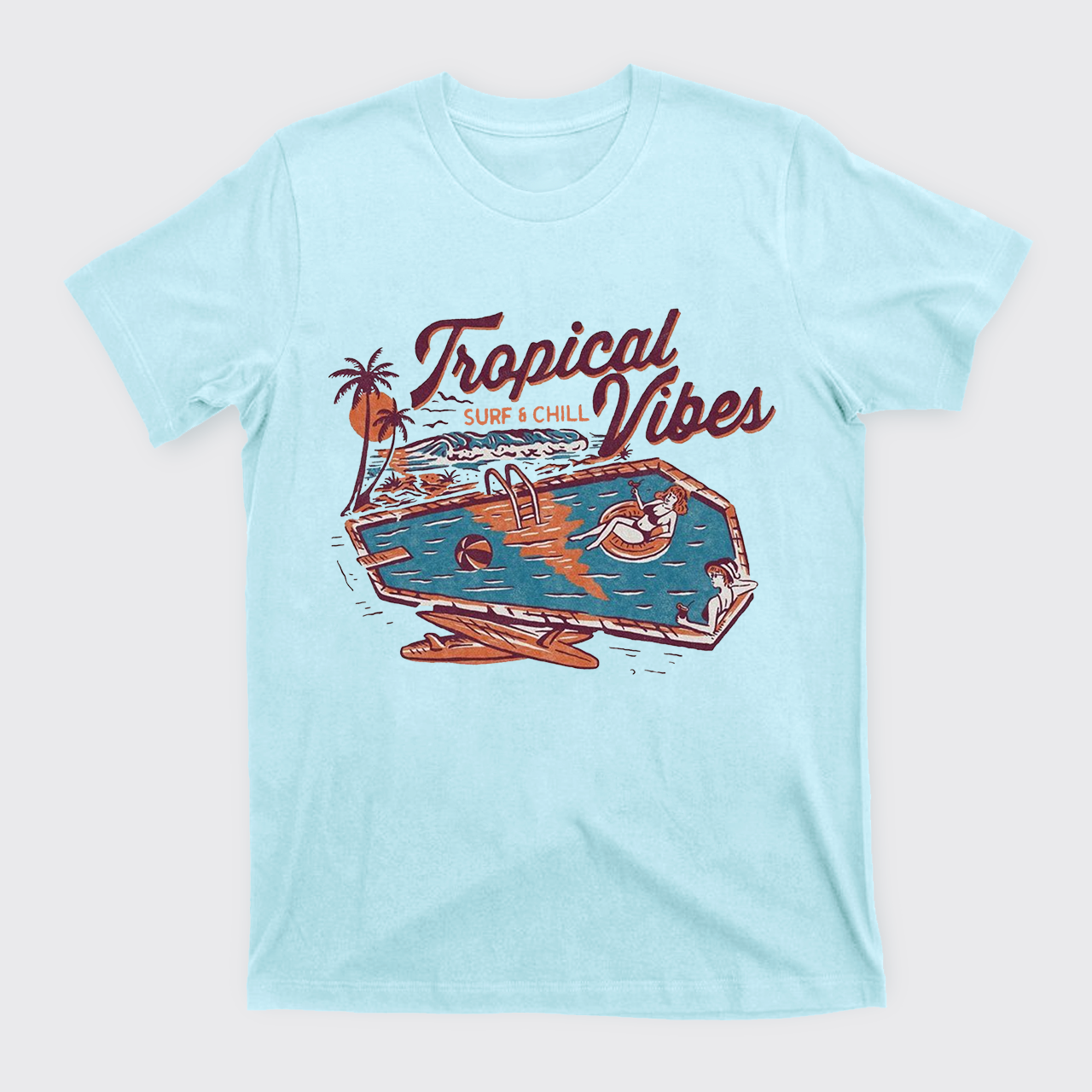Charming Tropical Vibes T-Shirts