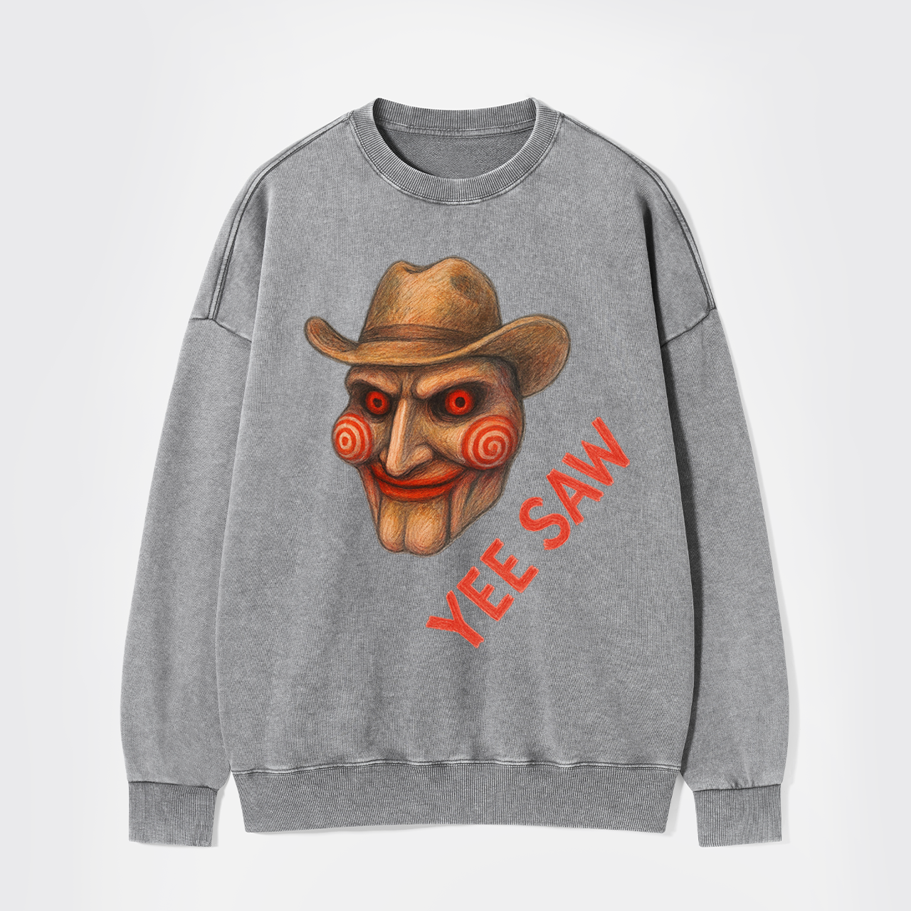 Halloween Cowgirl Movie Washed Sweatshirts