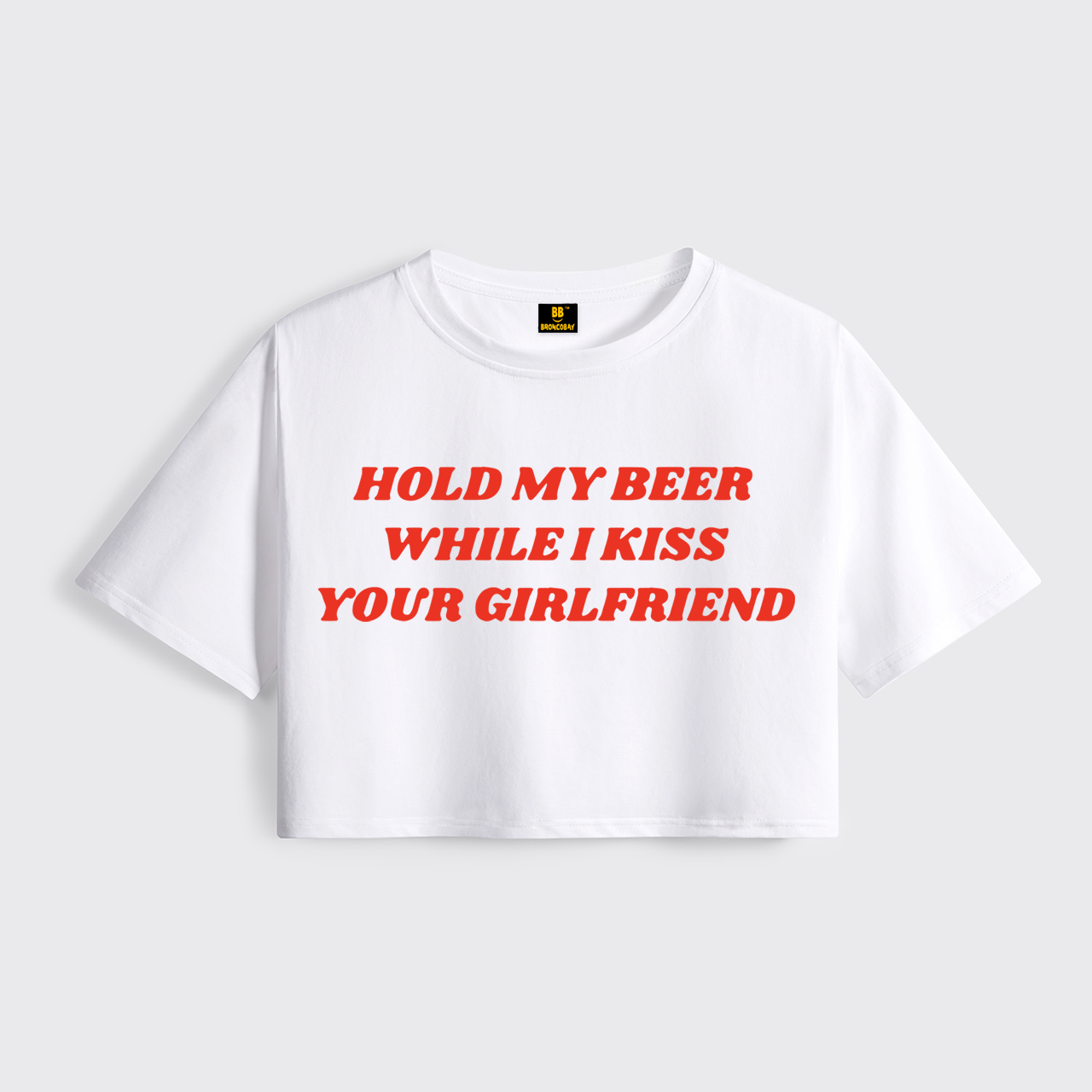 Hold My Beer Cropped Boxy Tee