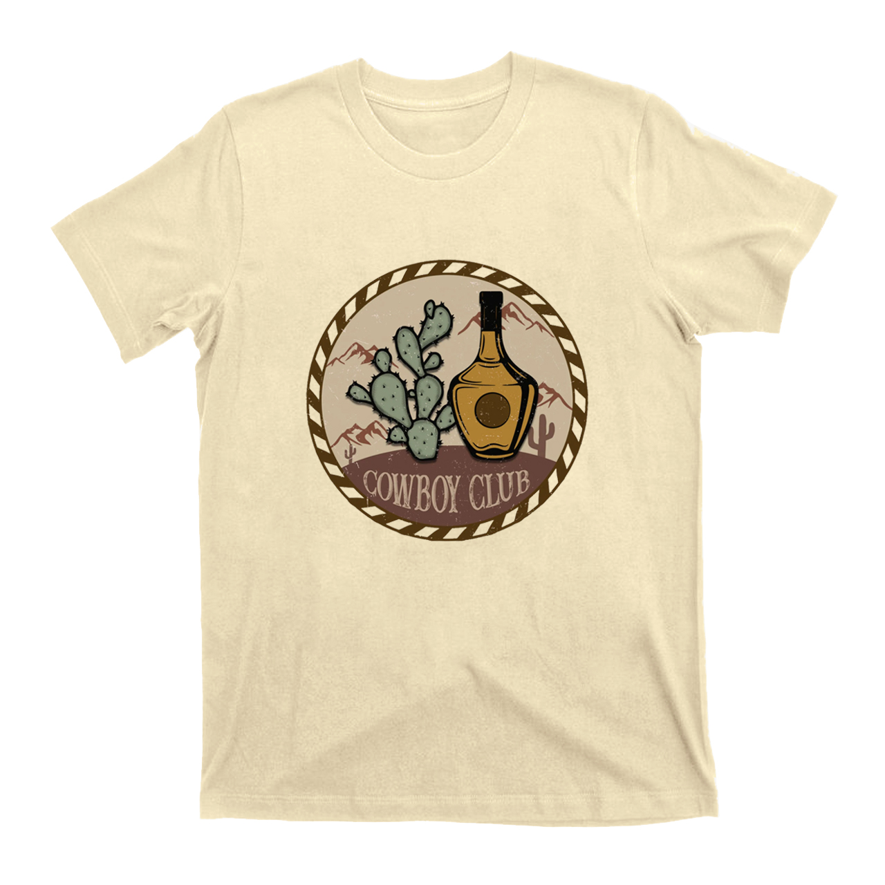 Cowboy Cactus Whisky Boyfriend Gift T-Shirts