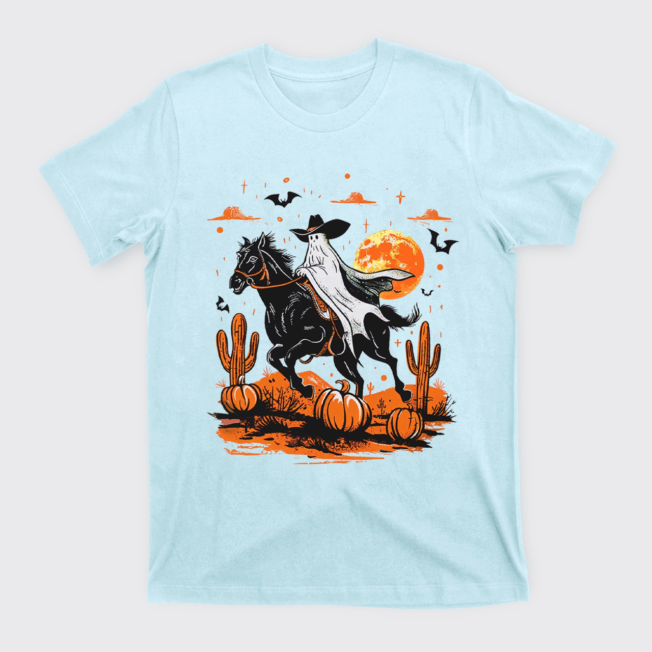 Retro Halloween Ghost Rider T-Shirts