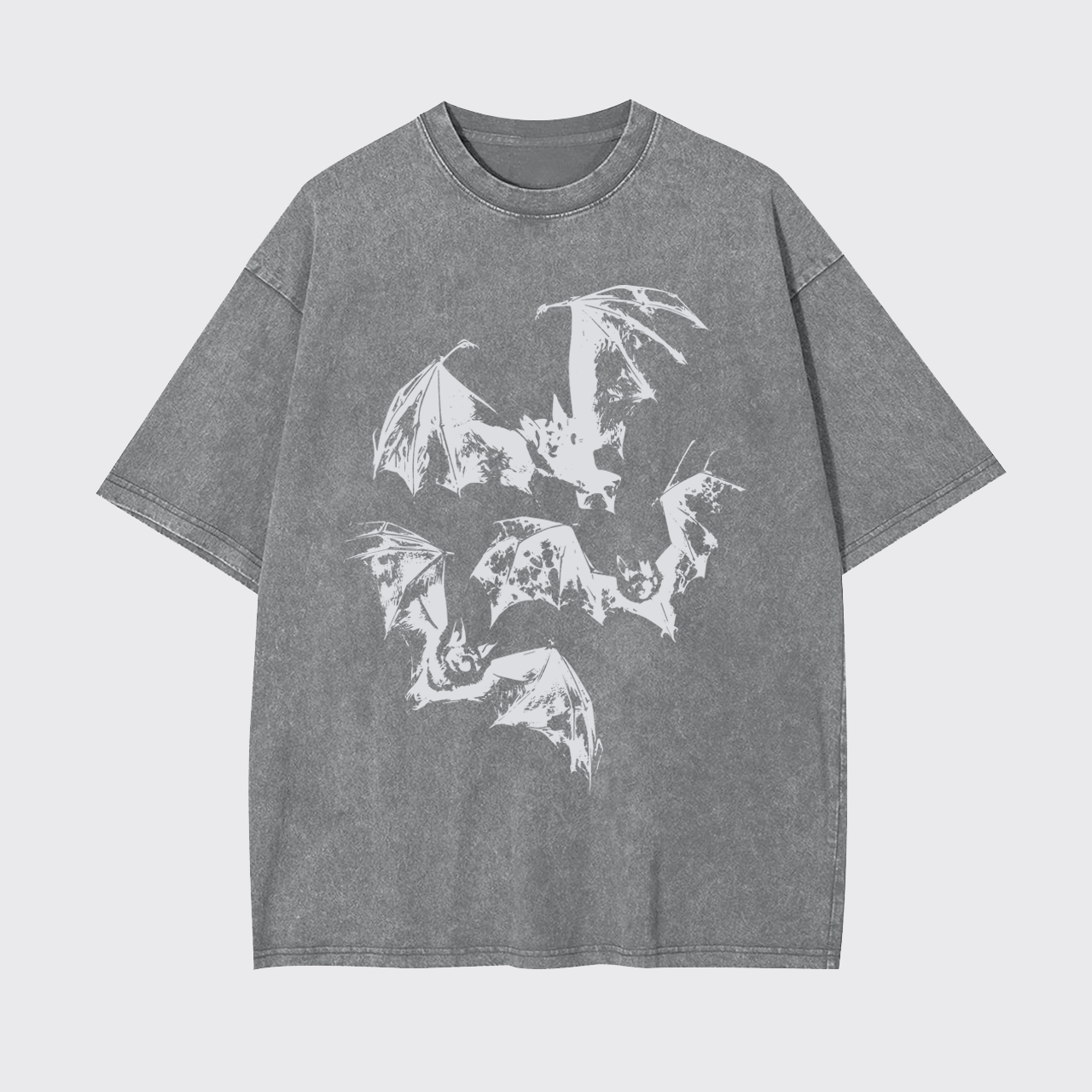 Halloween Three Bats Garment-dye Tees