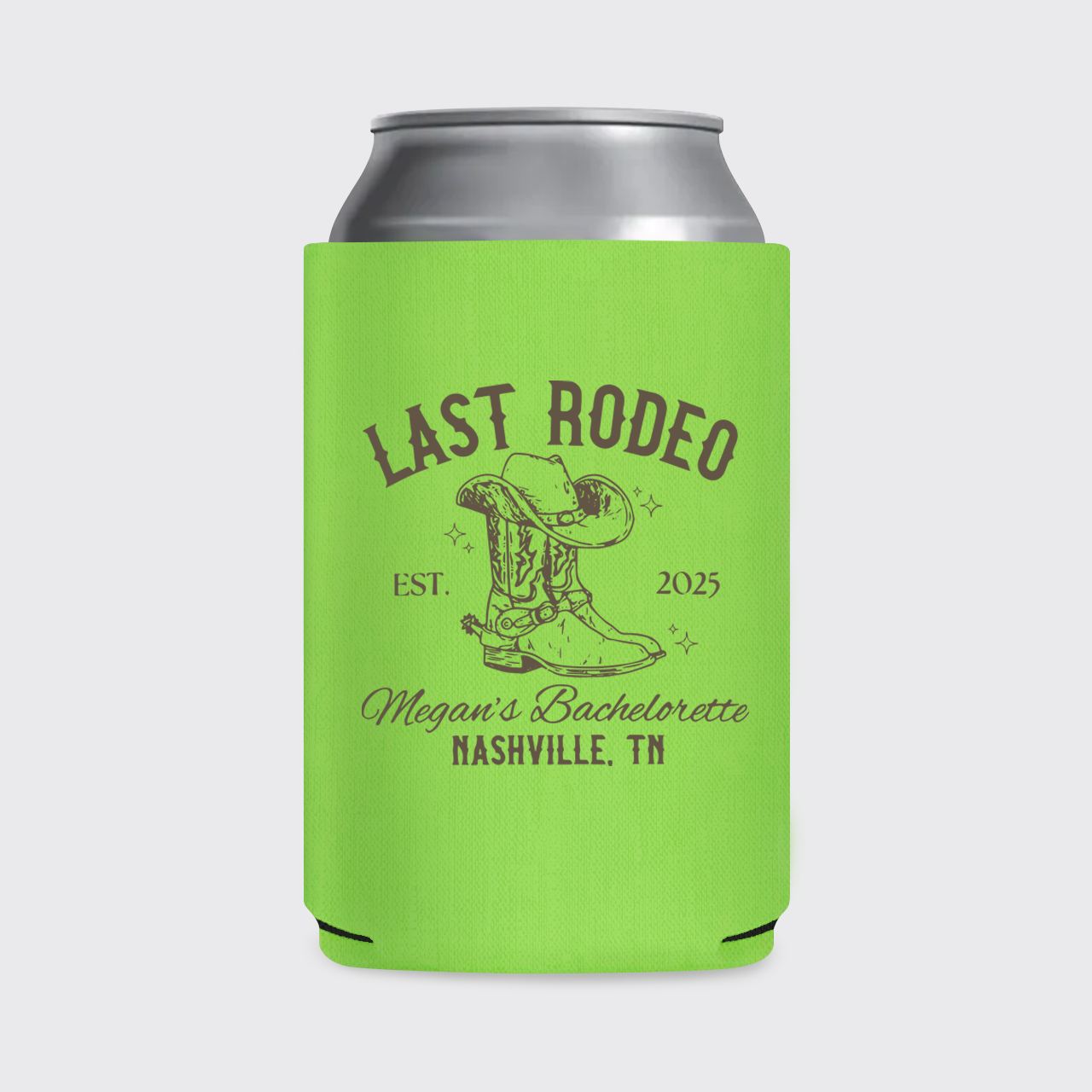 Personalized Last Rodeo Cowgirl Bachelorette Koozie