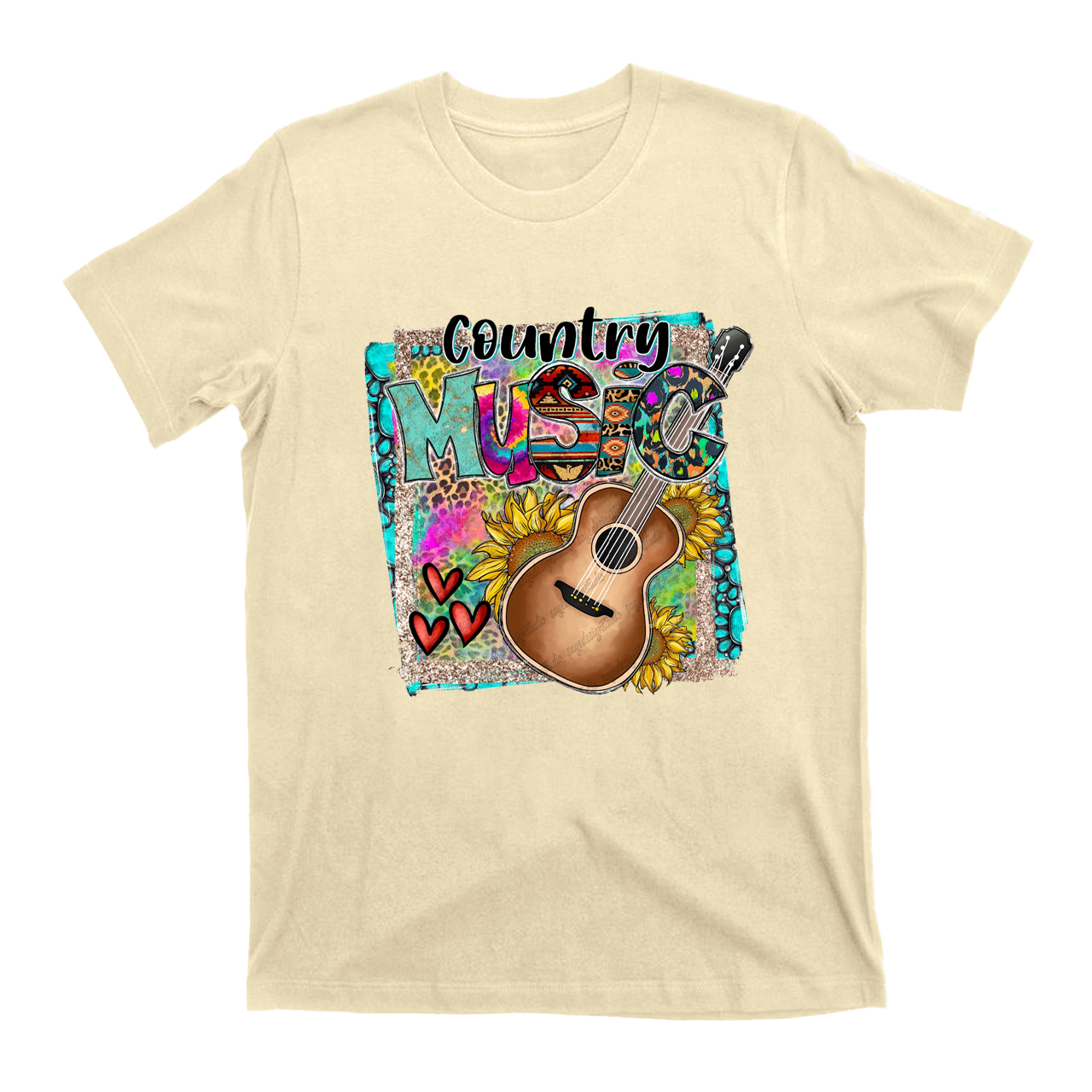 Country Music Gemstone Turquoise Leopard T-Shirts