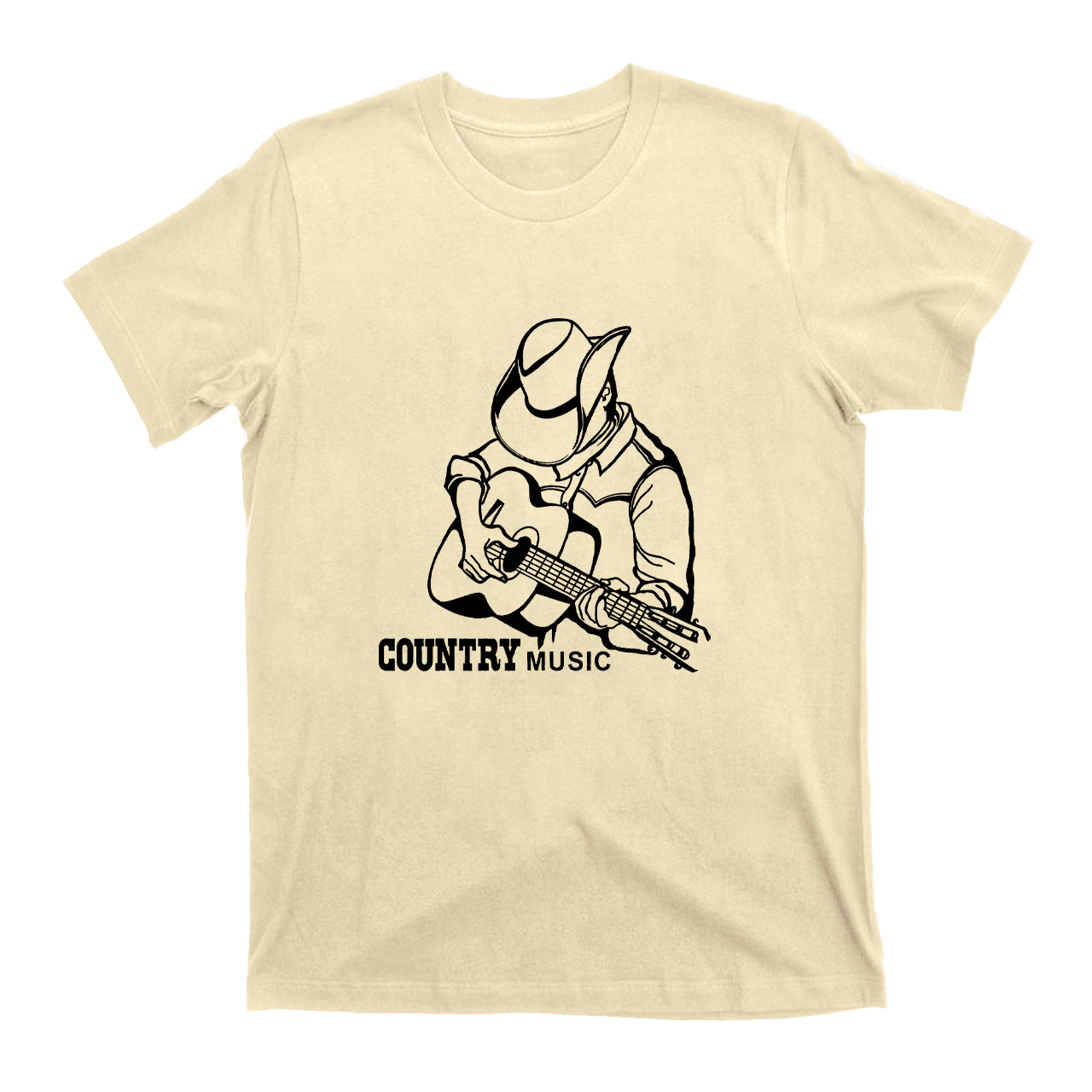 Cowboy Man With Guitar Player T-Shirts