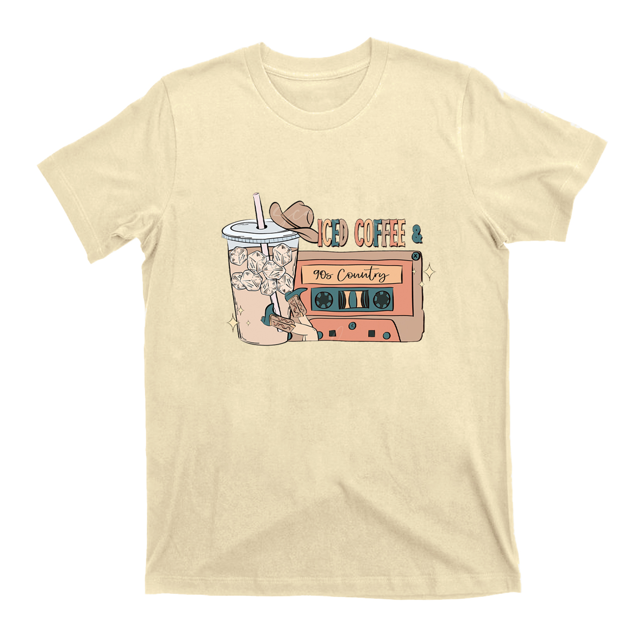 Iced Coffee and 90s Country Music T-Shirts