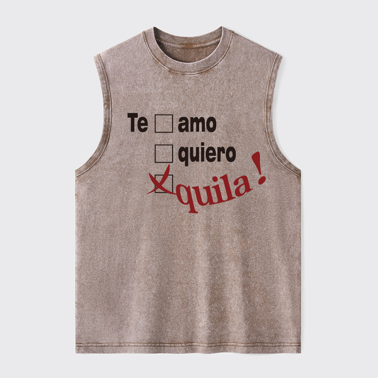 Tequila Lover Washed Tanks
