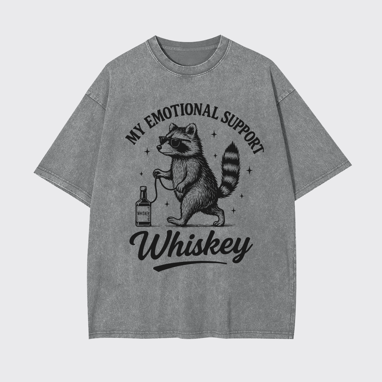 My Emotional Support Whiskey Garment-dye Tees