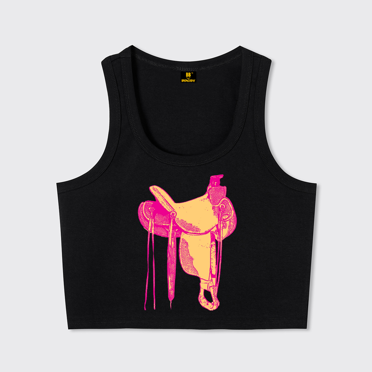 Western Pink Saddle Tank Top