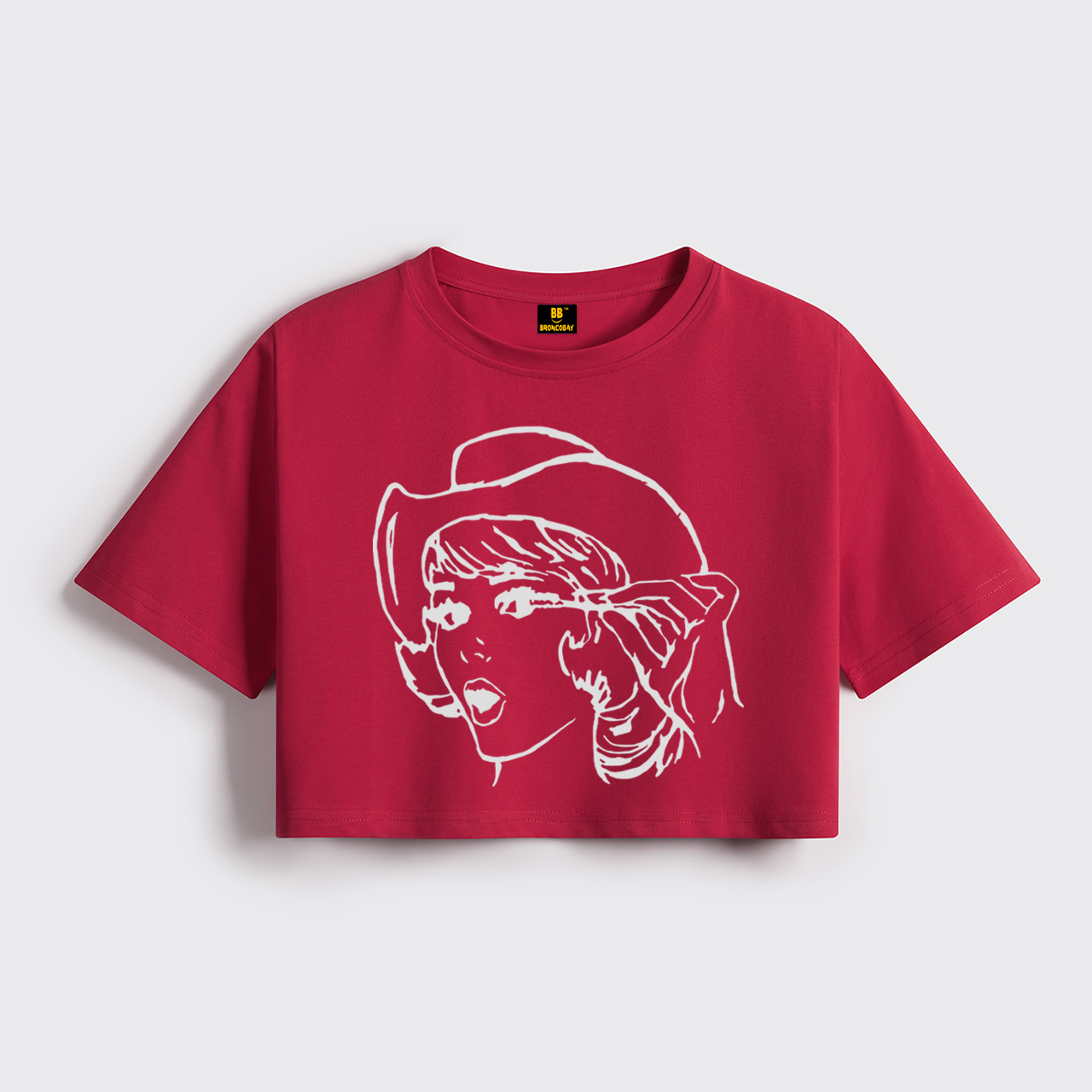 Vintage Nostalgic Cowgirl Cropped Boxy Tee